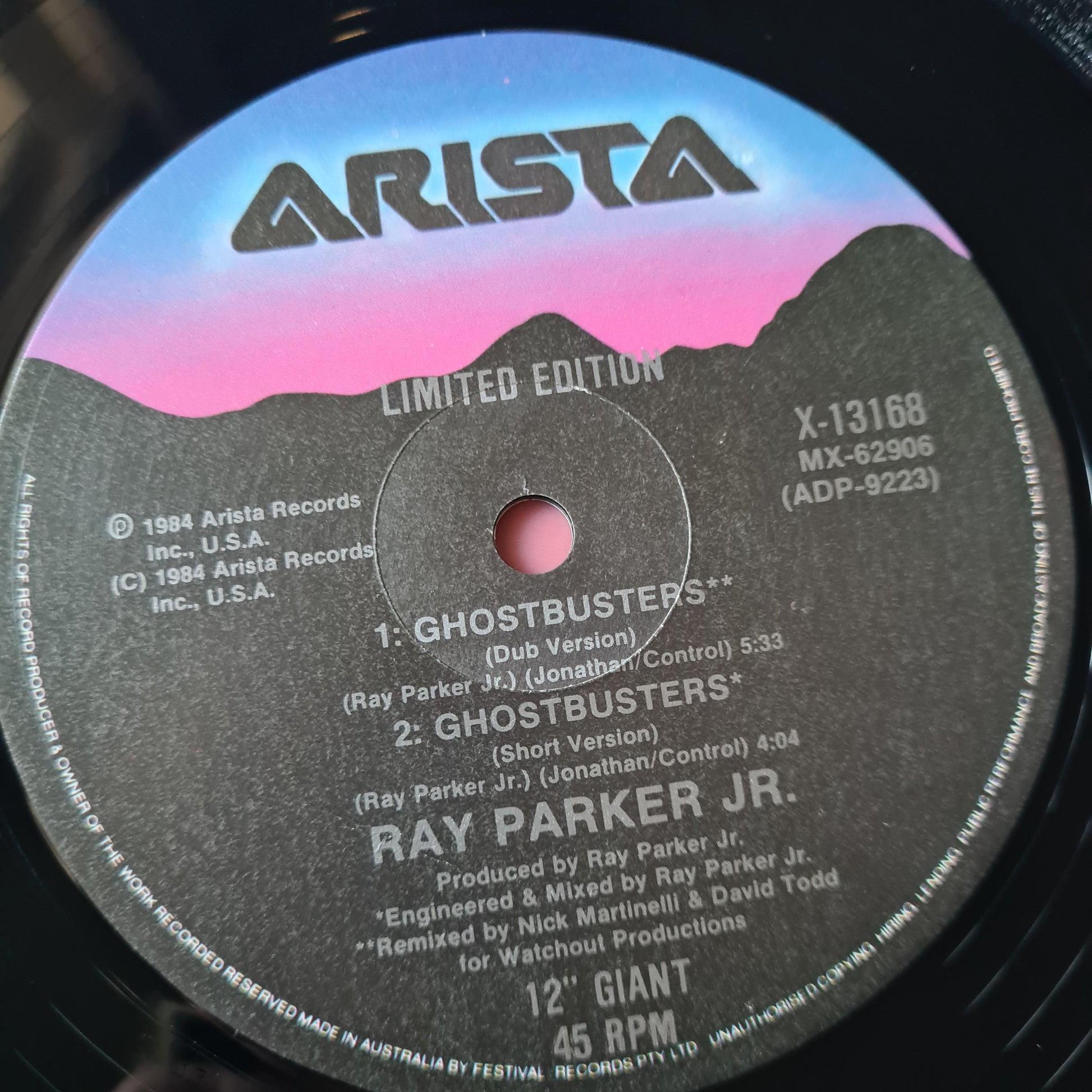 Ray Parker Jr. – Ghostbusters (Extended Version) - 1984 - Vinyl Record- 12" Single, Limited Edition - Sound Hound Records