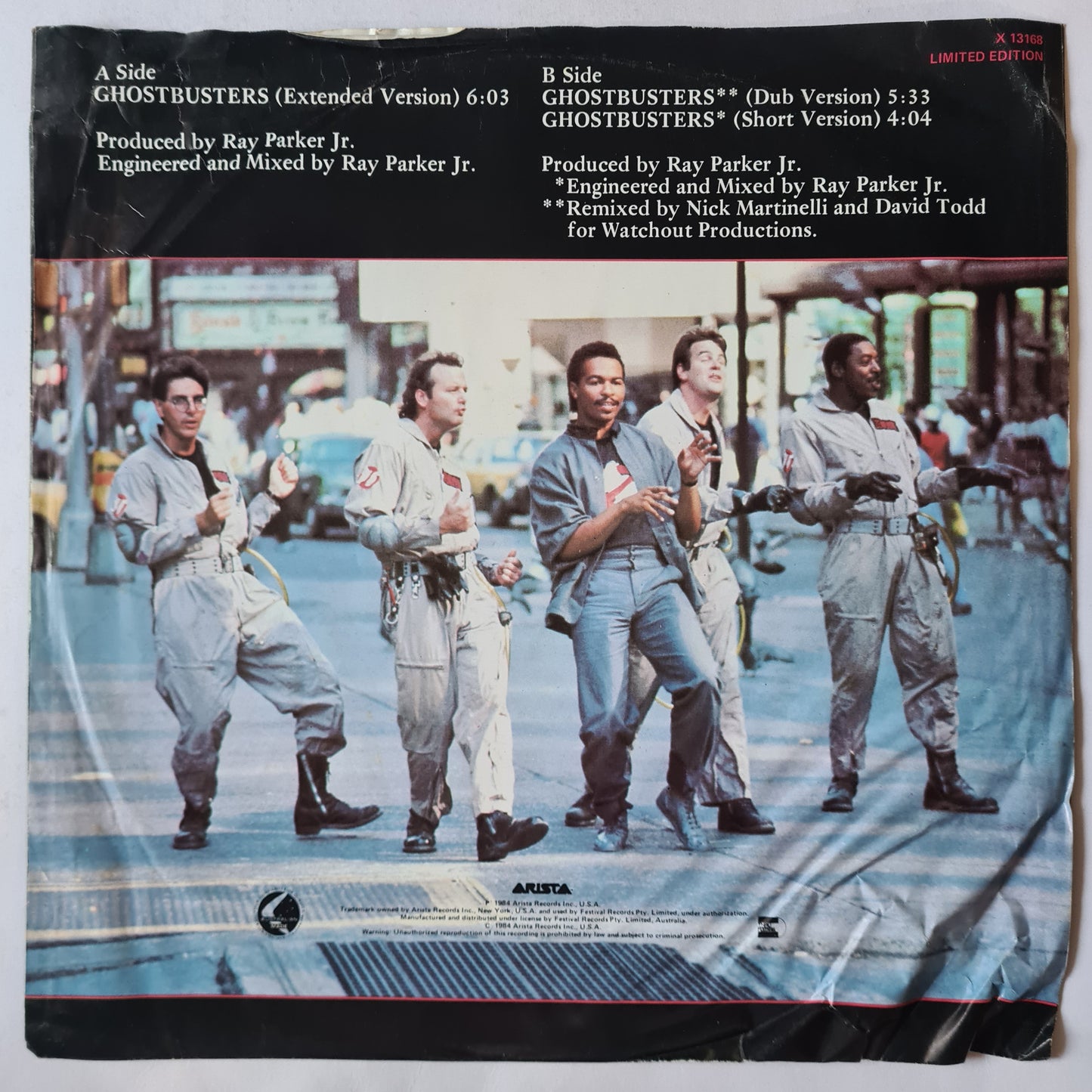 Ray Parker Jr. – Ghostbusters (Extended Version) - 1984 - Vinyl Record- 12" Single, Limited Edition - Sound Hound Records