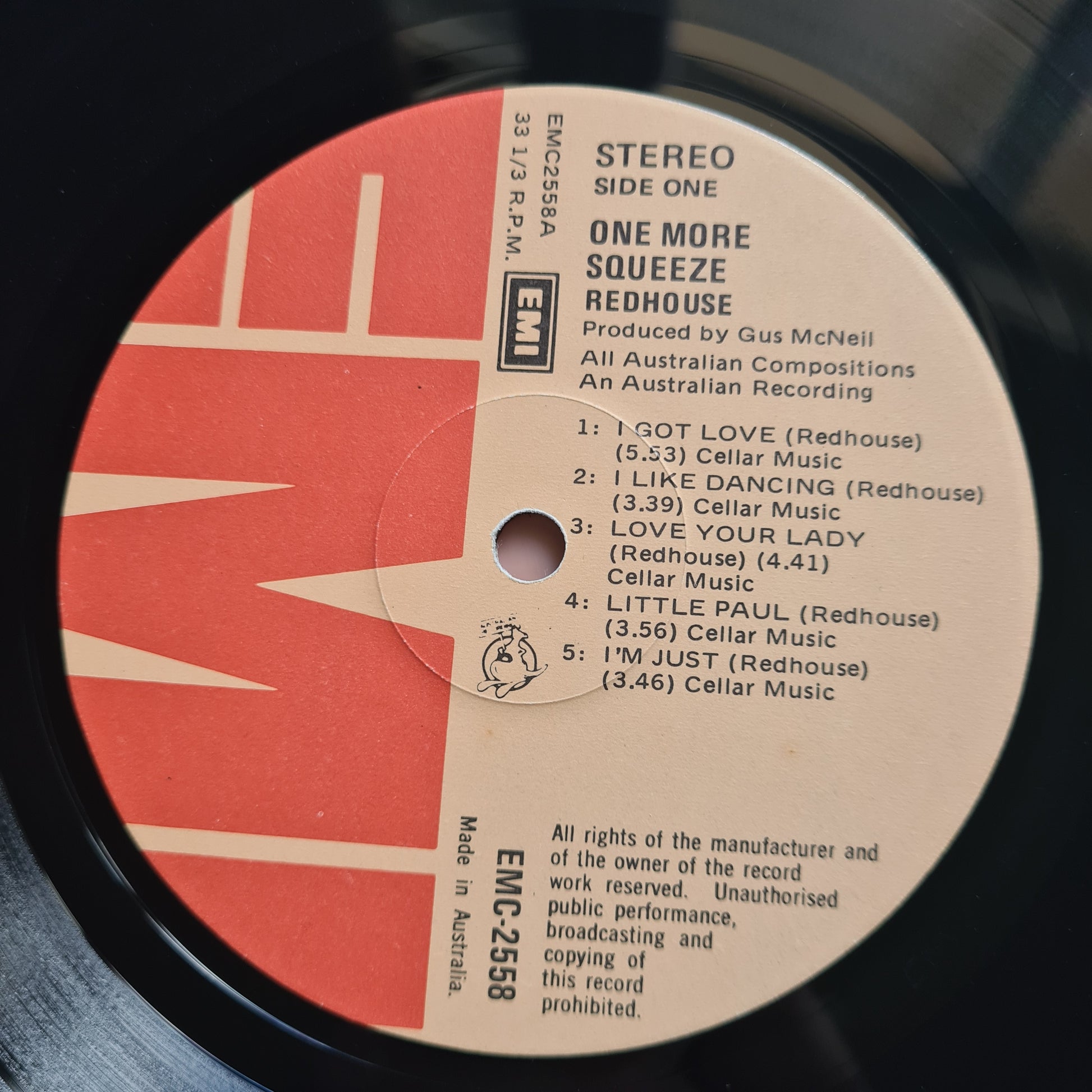 Redhouse – One More Squeeze- 1976 - Vinyl Record LP - Sound Hound Records