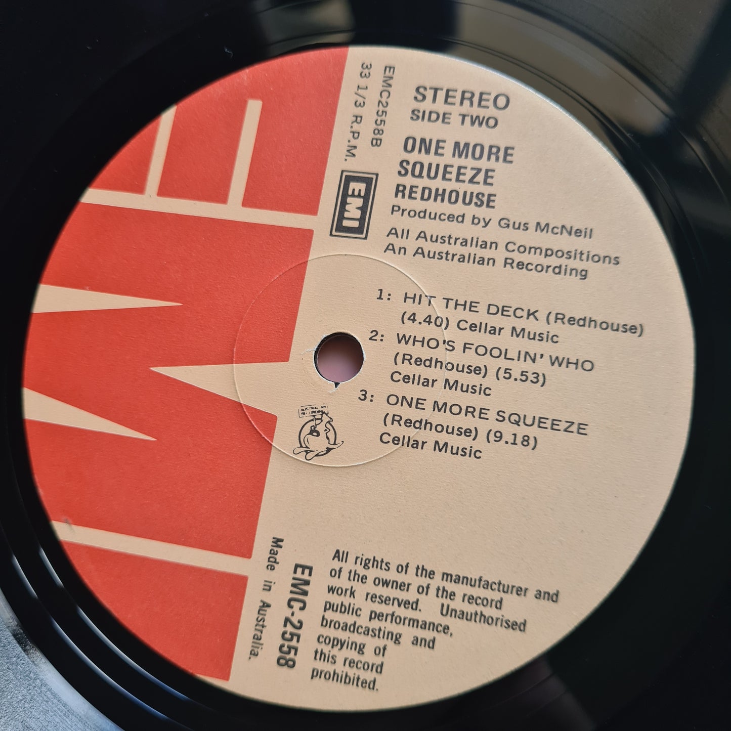 Redhouse – One More Squeeze- 1976 - Vinyl Record LP - Sound Hound Records