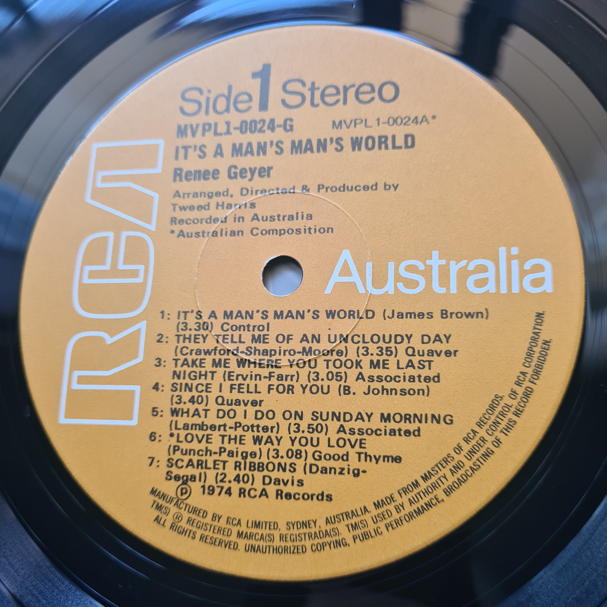 Rene Geyer – It's A Man's Man's World - 1974 - Vinyl Record LP - Sound Hound Records