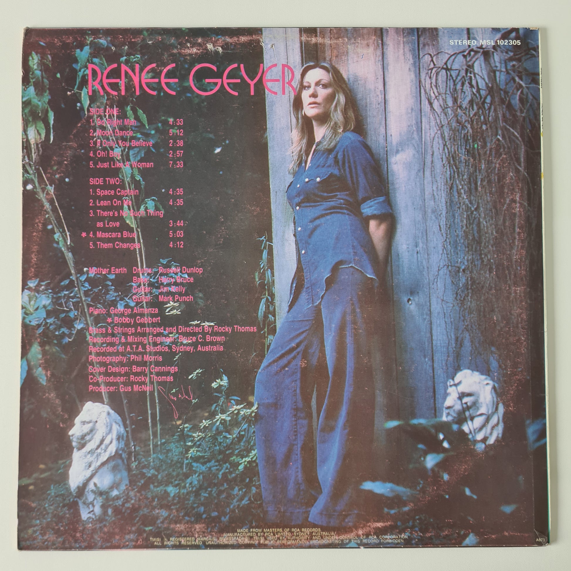 Renee Geyer – Renee Geyer - 1973 - Vinyl Record LP - Sound Hound Records