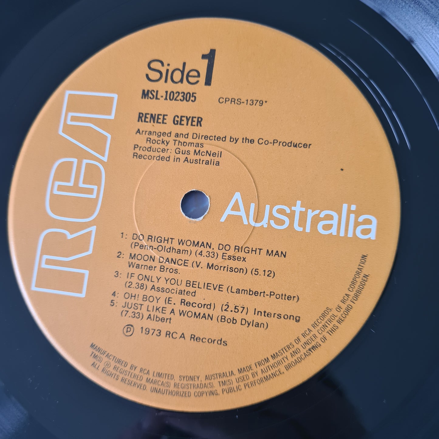 Renee Geyer – Renee Geyer - 1973 - Vinyl Record LP - Sound Hound Records