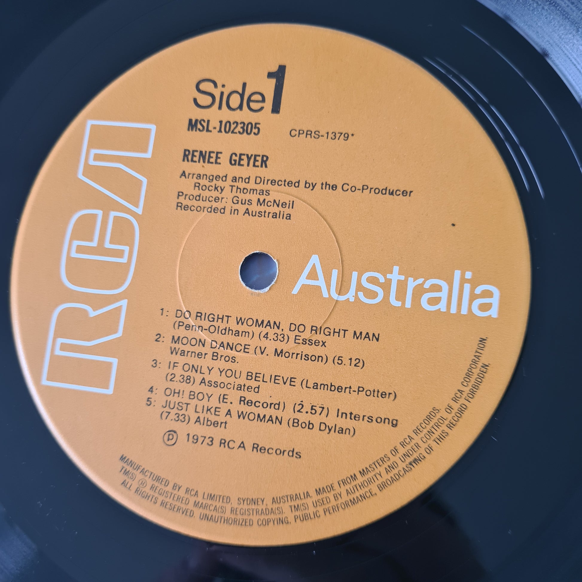 Renee Geyer – Renee Geyer - 1973 - Vinyl Record LP - Sound Hound Records