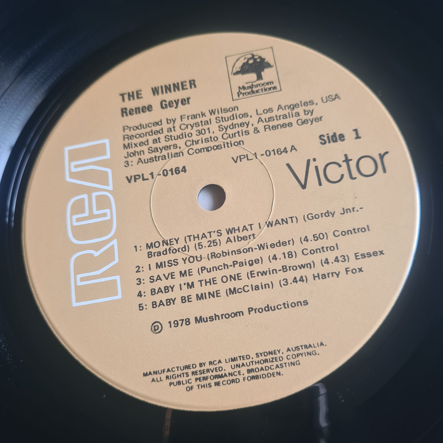 Renee Geyer – The Winner - 1978 - Vinyl Record LP - Sound Hound Records