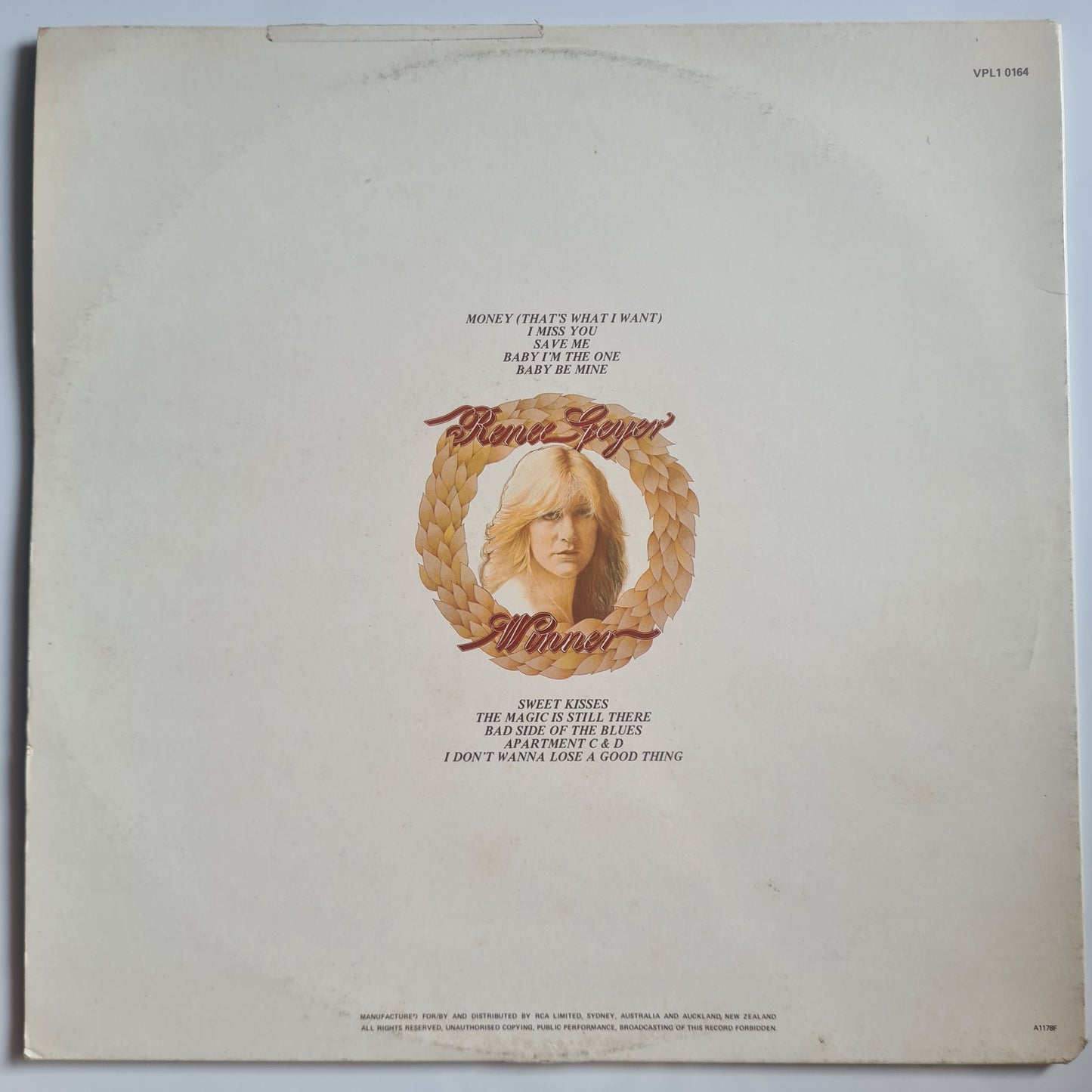 Renee Geyer – The Winner - 1978 - Vinyl Record LP - Sound Hound Records