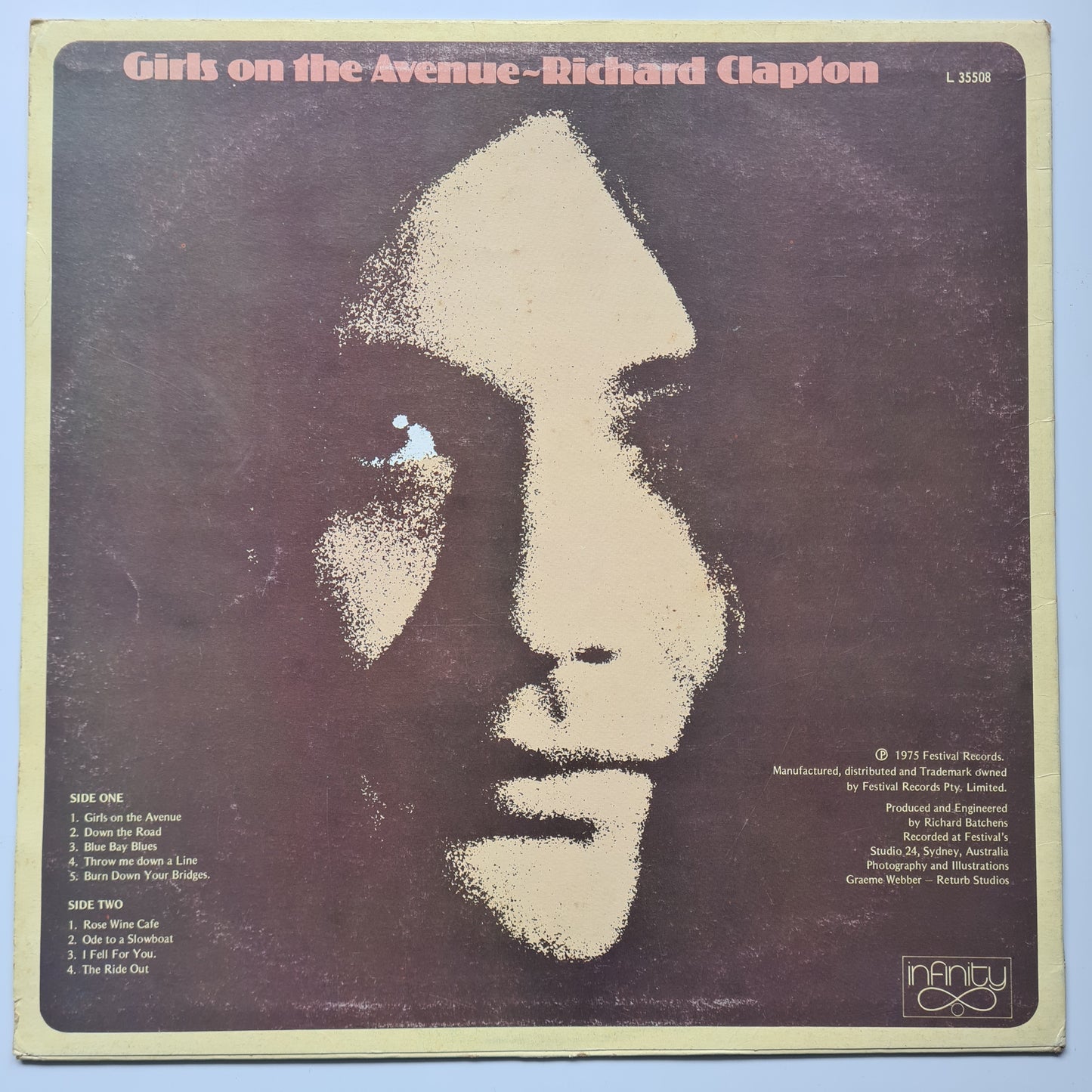 Richard Clapton – Girls On The Avenue - 1975 (1st Australian Pressing) - Vinyl Record LP - Sound Hound Records