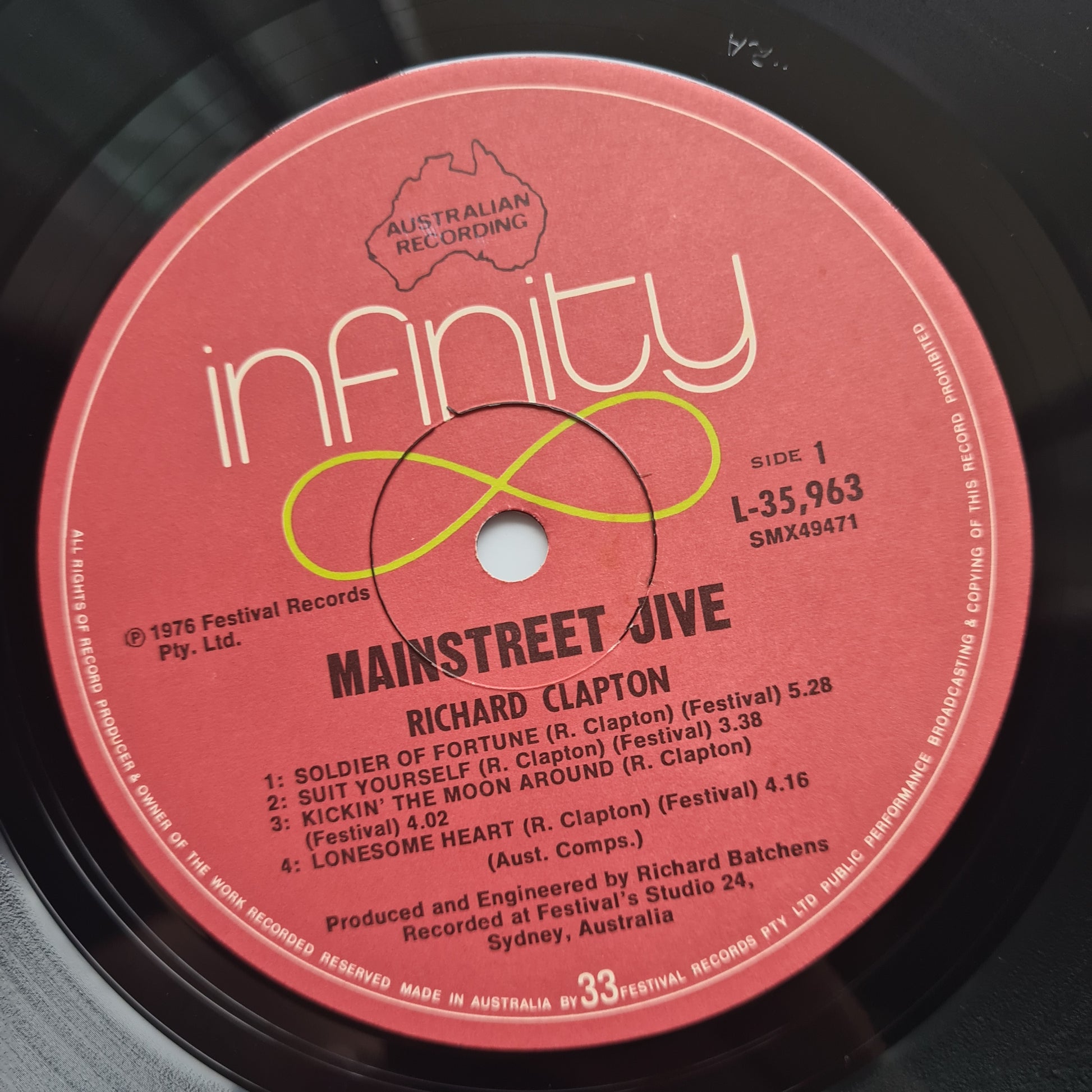 Richard Clapton – Main Street Jive - 1976 - Vinyl Record LP - Sound Hound Records