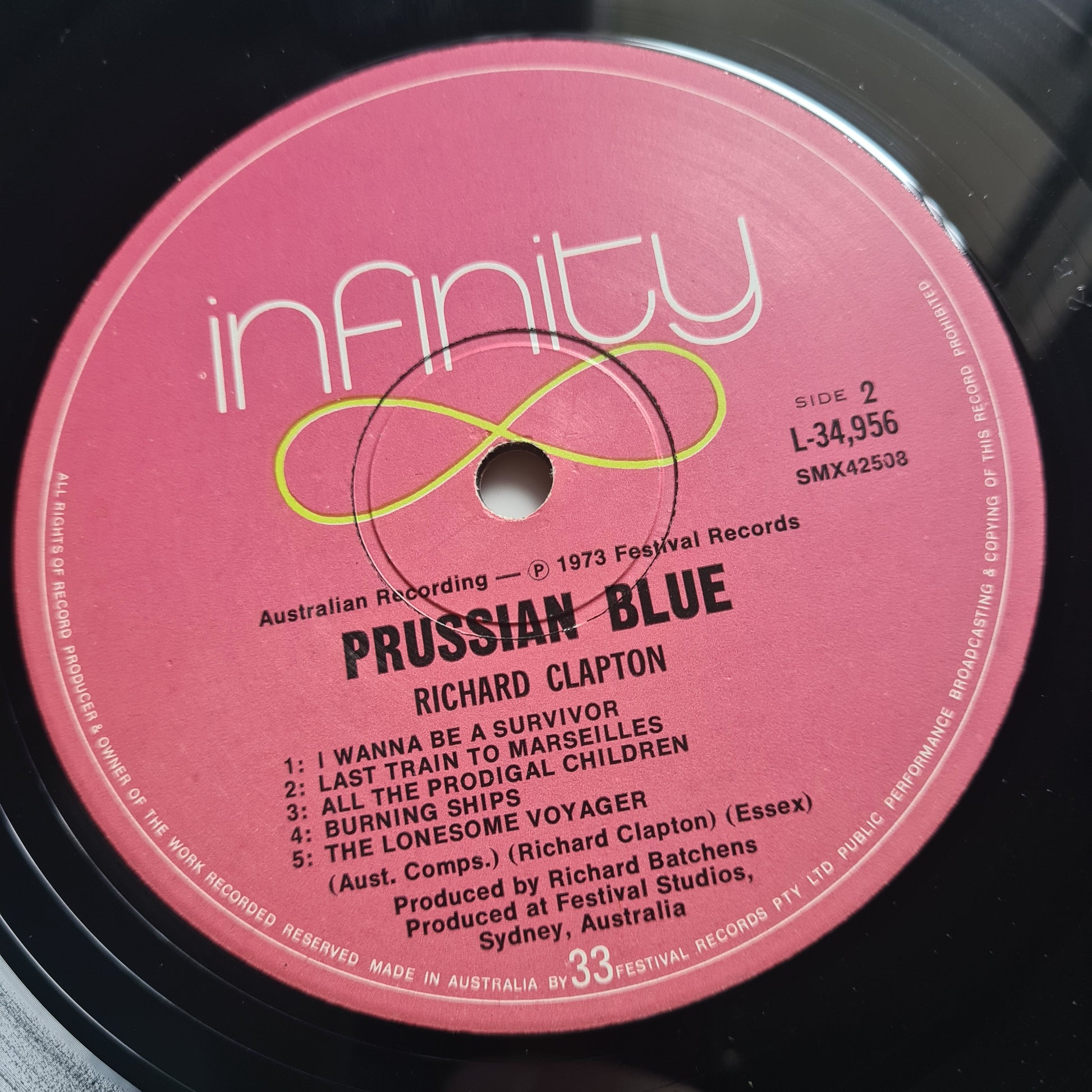 Richard Clapton – Prussian Blue - 1973 (First Pressing) - Vinyl Record LP (with lyric insert) *VERY RARE* - Sound Hound Records