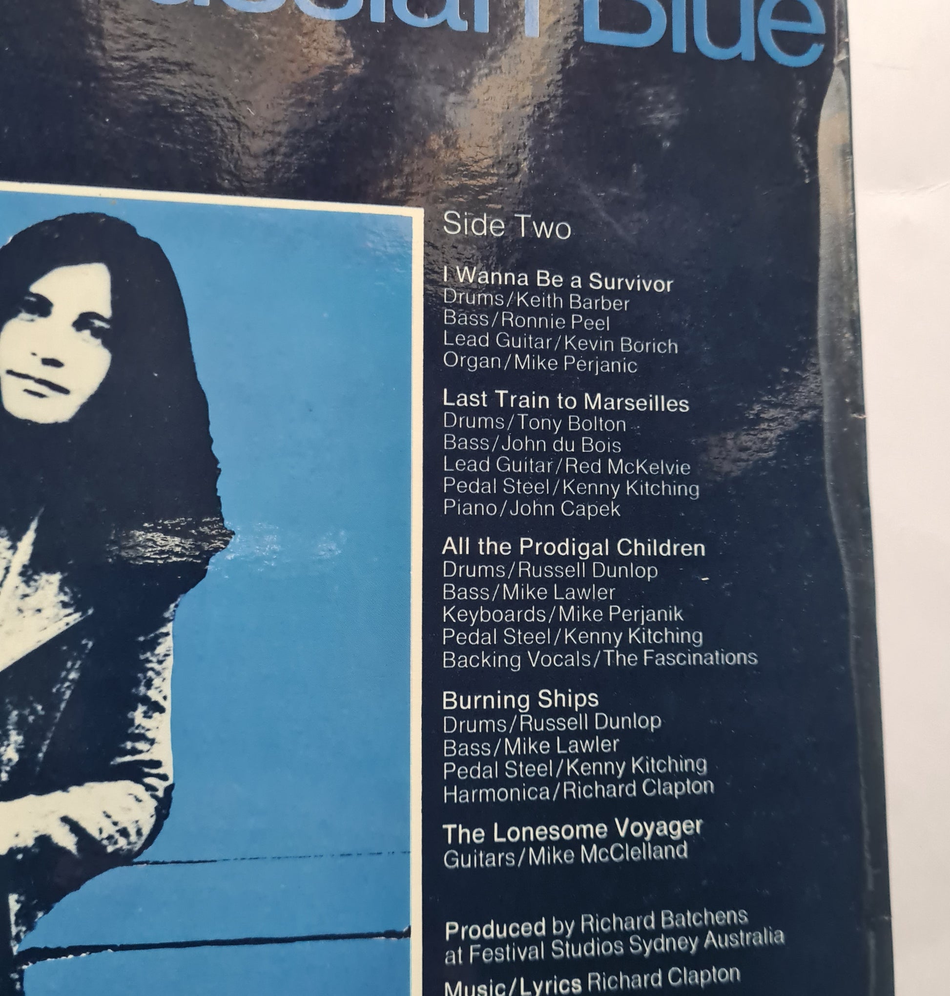 Richard Clapton – Prussian Blue - 1973 (First Pressing) - Vinyl Record LP (with lyric insert) *VERY RARE* - Sound Hound Records