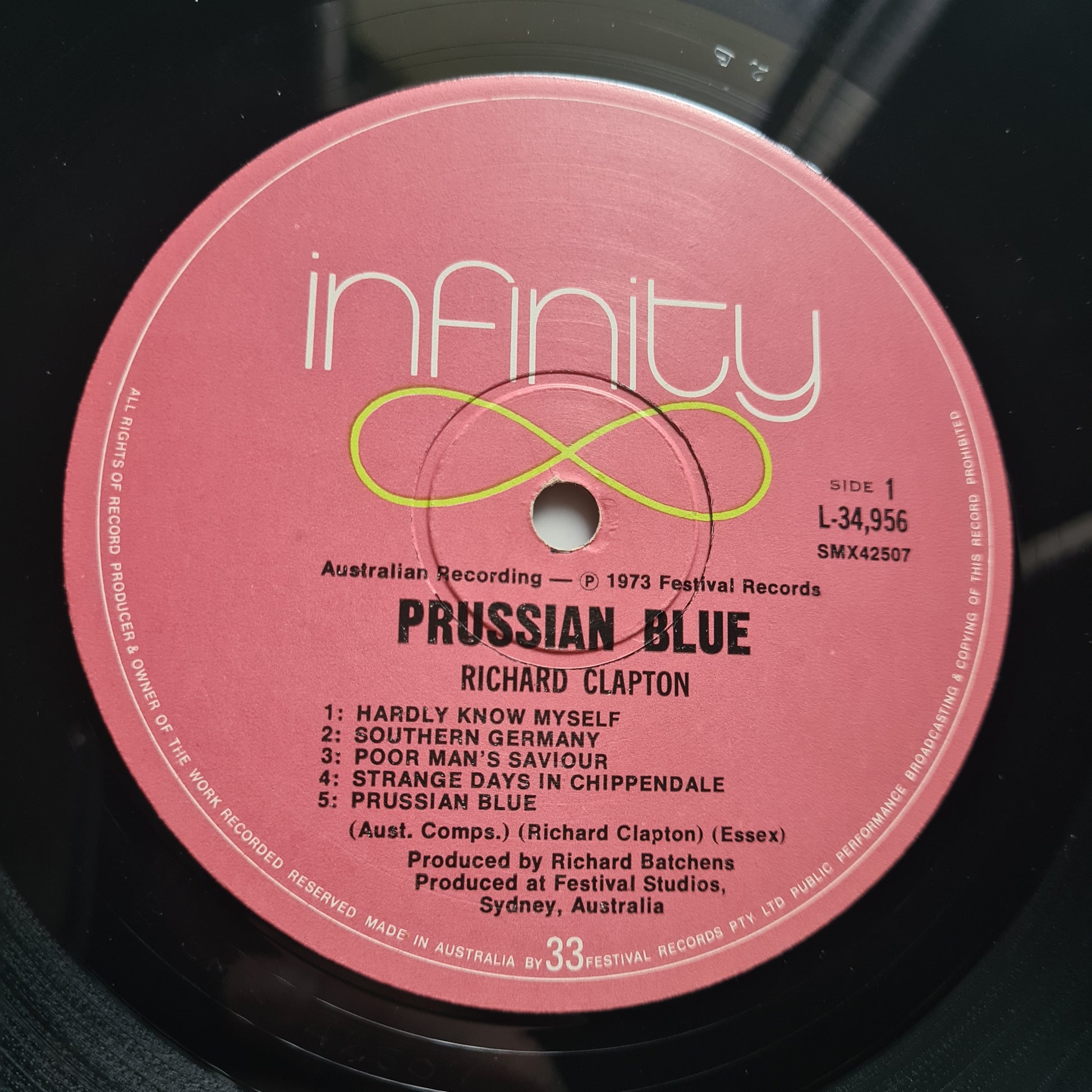 Richard Clapton – Prussian Blue - 1973 (First Pressing) - Vinyl Record LP (with lyric insert) *VERY RARE* - Sound Hound Records