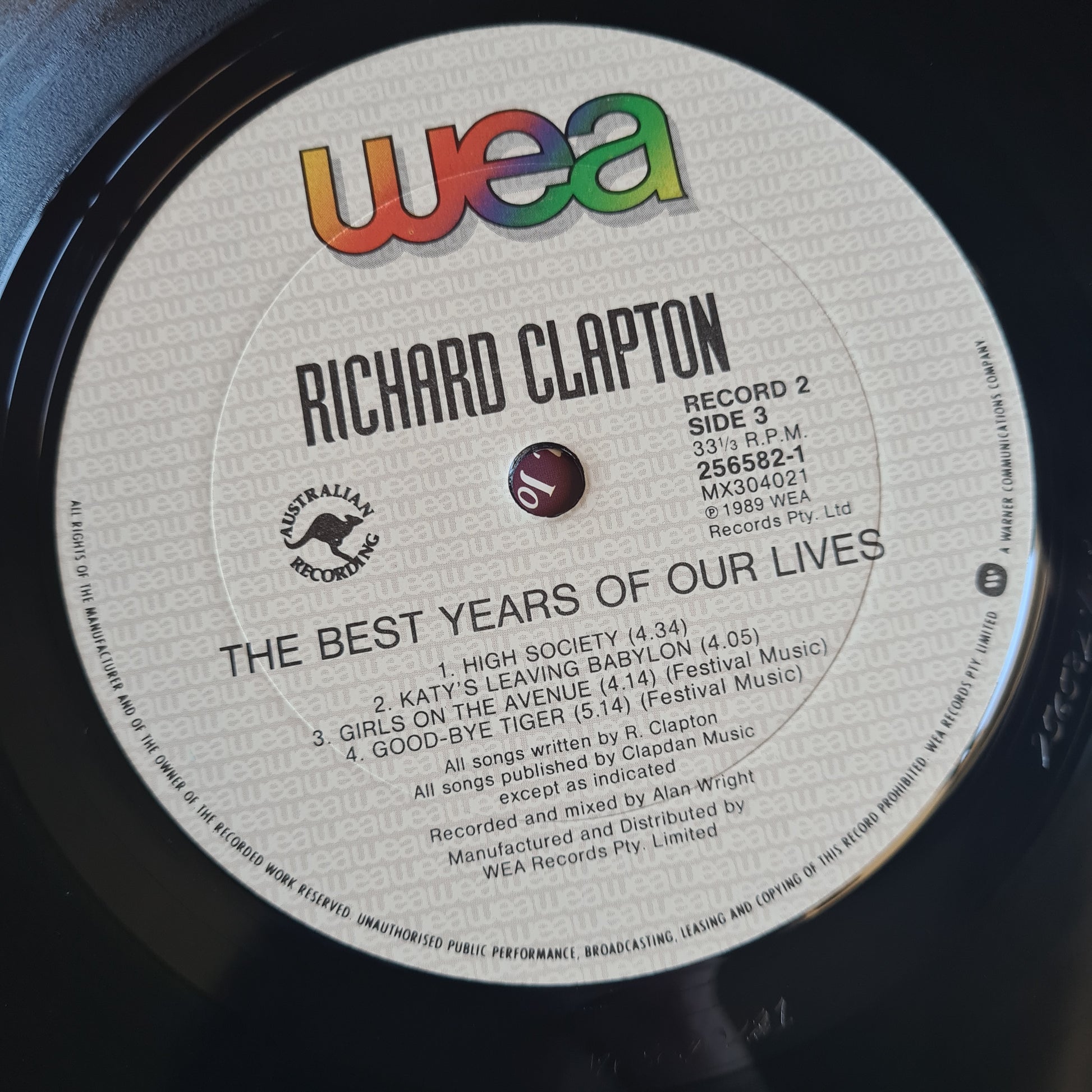 Richard Clapton – The Best Years Of Our Lives - 1989 - 2LP Vinyl Record (Near mint) - Sound Hound Records
