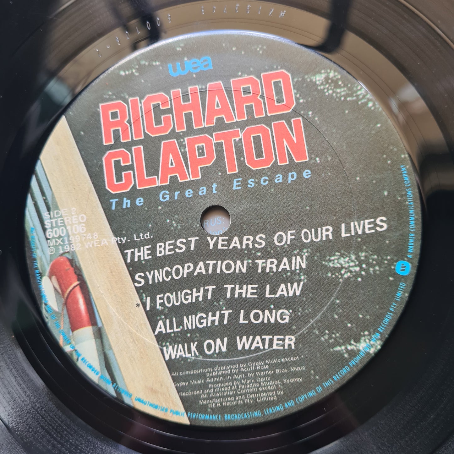 Richard Clapton – The Great Escape - 1982 - Vinyl Record LP - Sound Hound Records