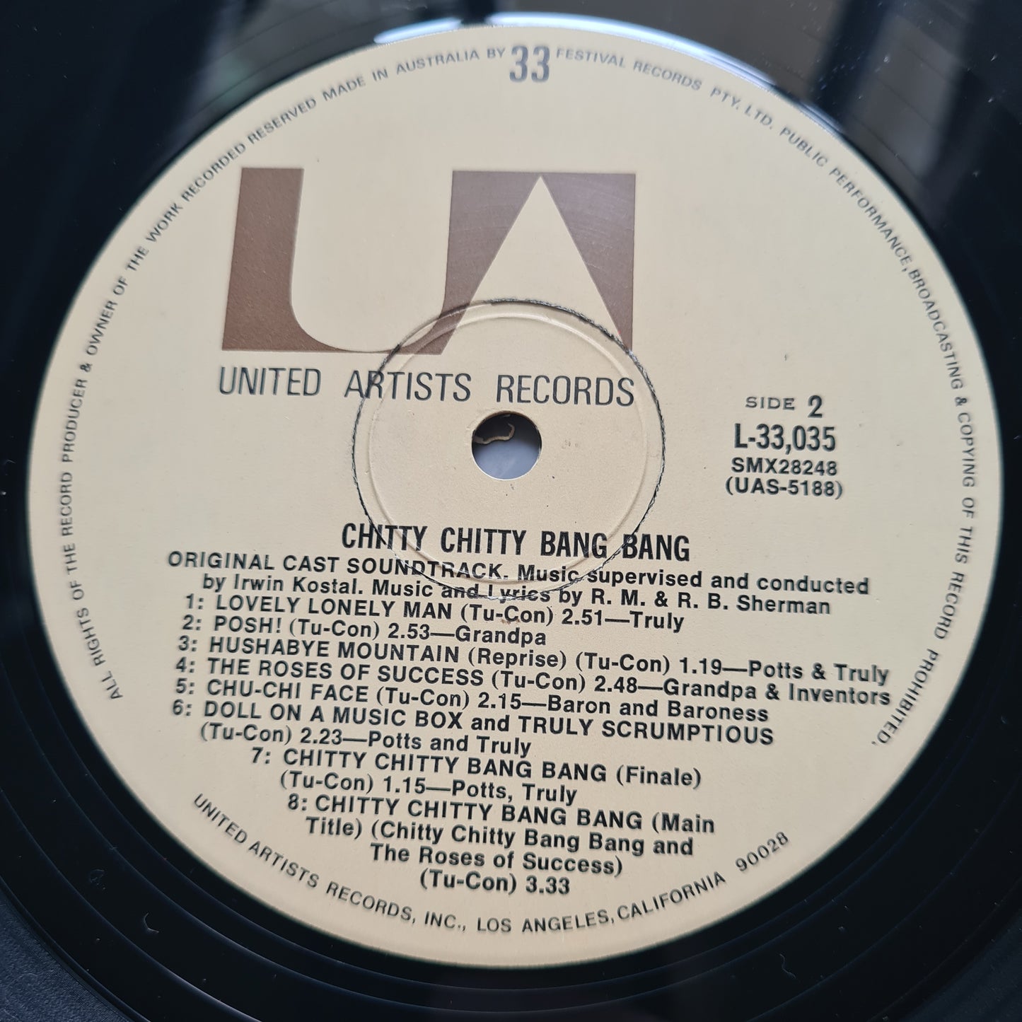 Richard M. Sherman & Robert B. Sherman – Chitty Chitty Bang Bang - 1968 (1975 Australian Pressing) - Vinyl Record LP - Sound Hound Records