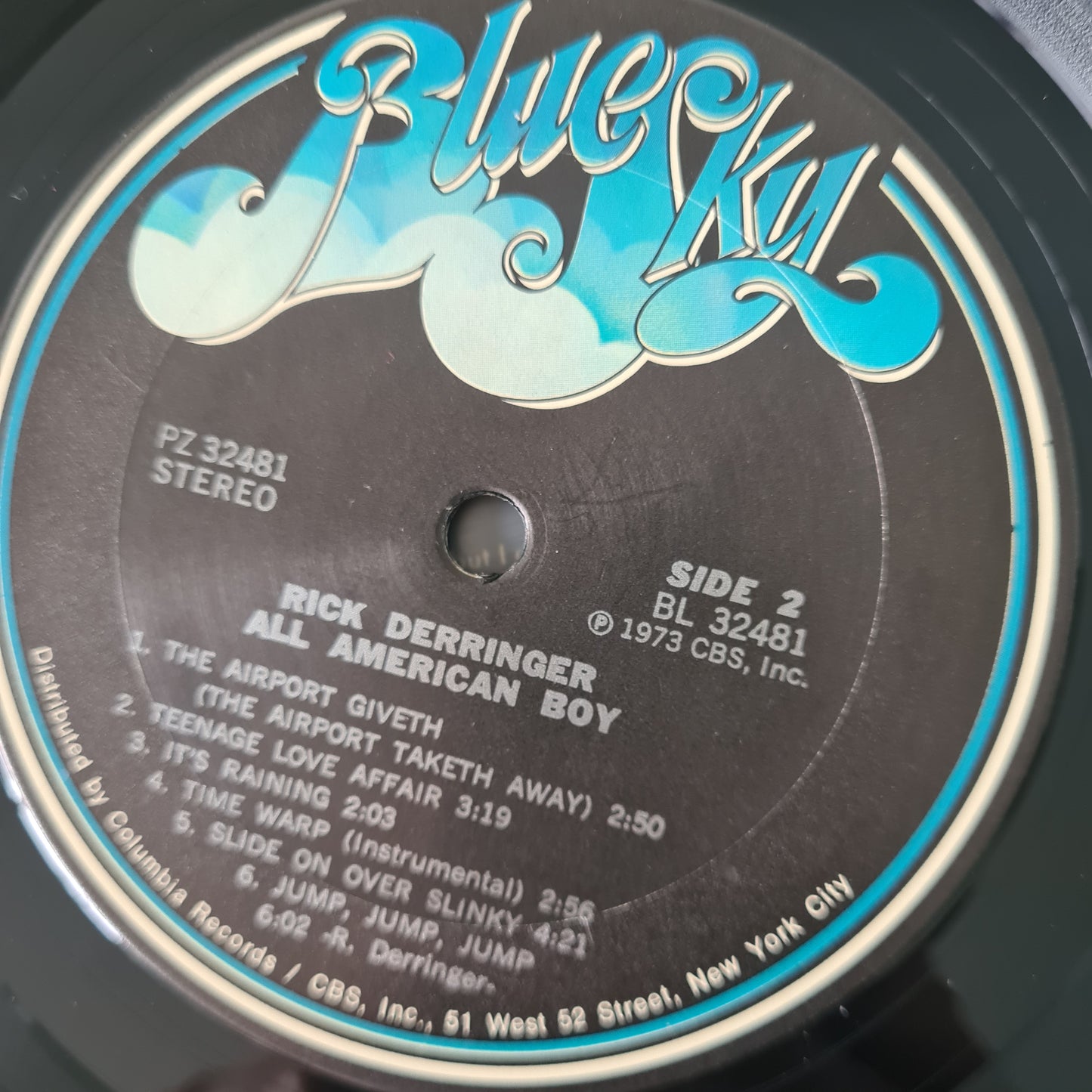 Rick Derringer – All American Boy - 1973 - Vinyl Record LP - Sound Hound Records
