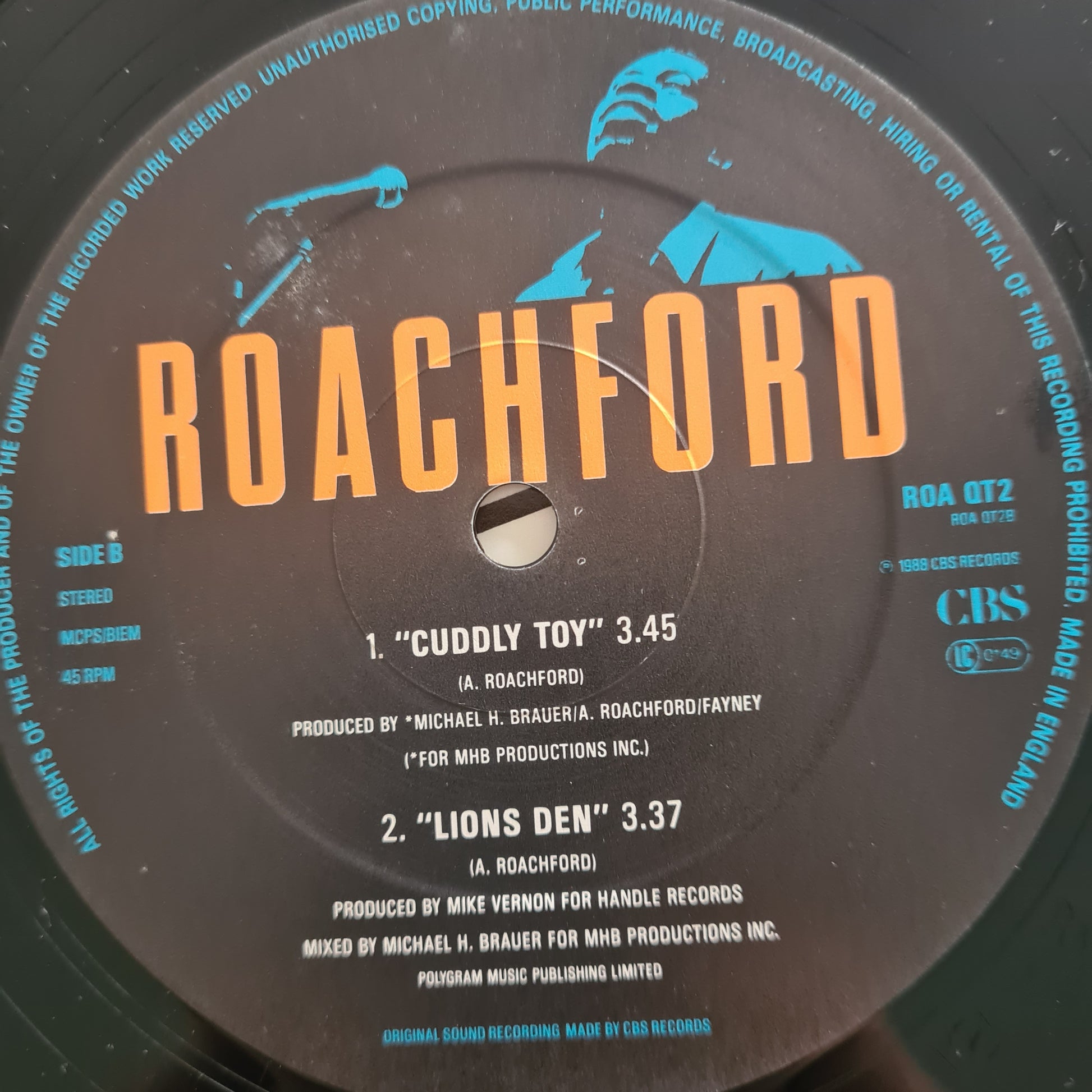 Roachford – Cuddly Toy (X-Rated Acid Toy Mix) - 1988 - Vinyl Record 12" Maxi Single - Sound Hound Records