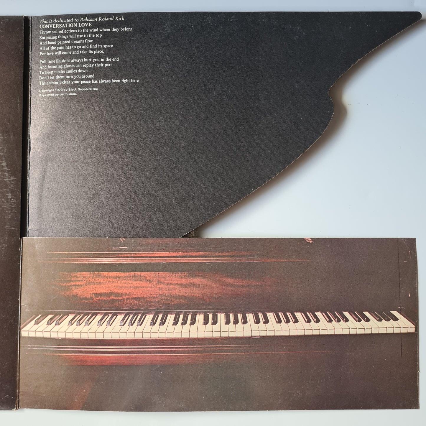 Roberta Flack – Killing Me Softly - 1973 - Vinyl Record LP (Folding Piano Cover) - Sound Hound Records