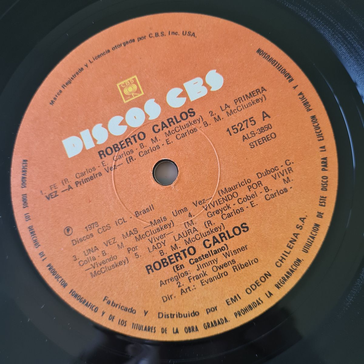 Roberto Carlos – Roberto Carlos - 1978 (Chile Pressing) near mint - Vinyl Record LP 🇧🇷