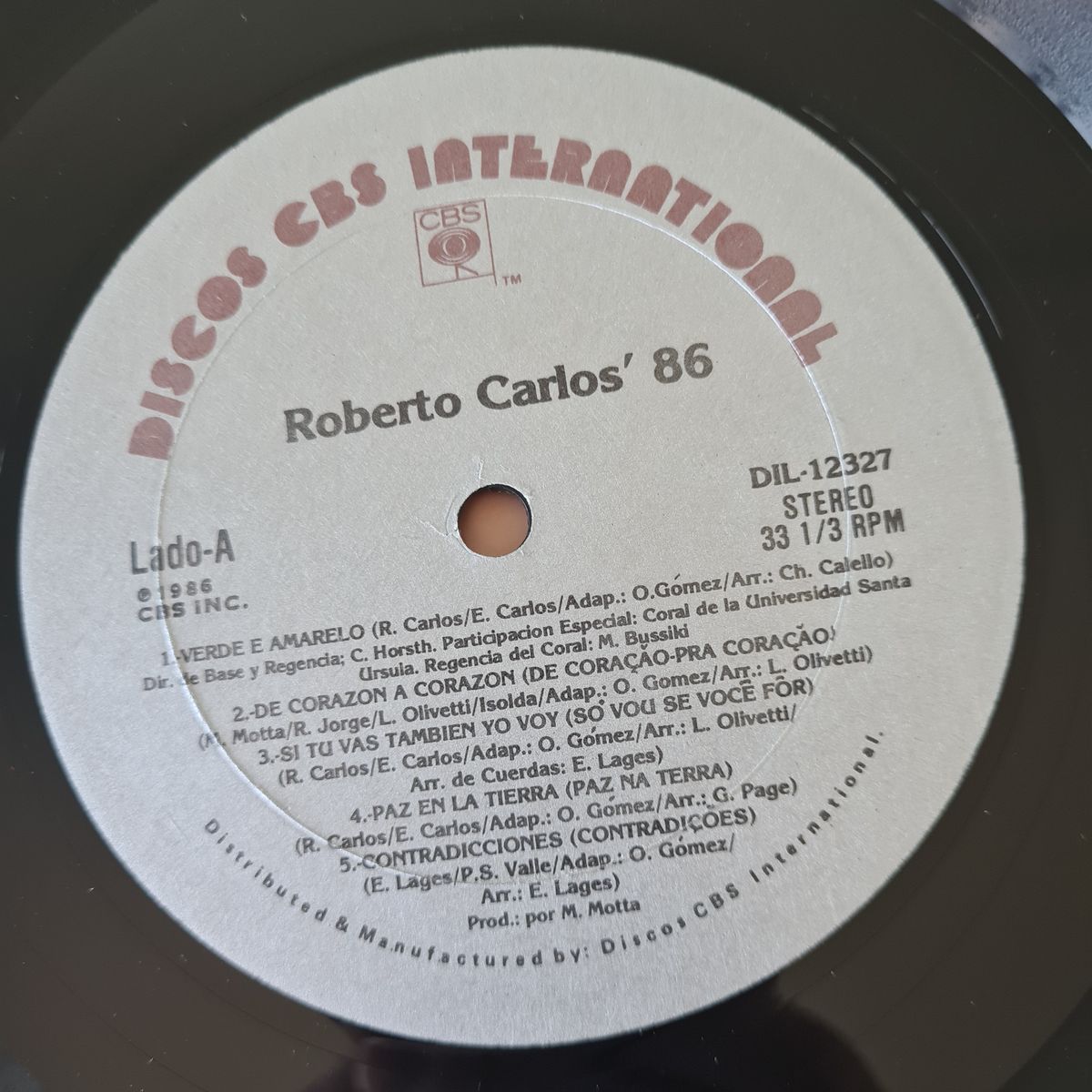 Roberto Carlos – Roberto Carlos '86 - 1986 (USA Pressing) - Vinyl Record LP 🇧🇷