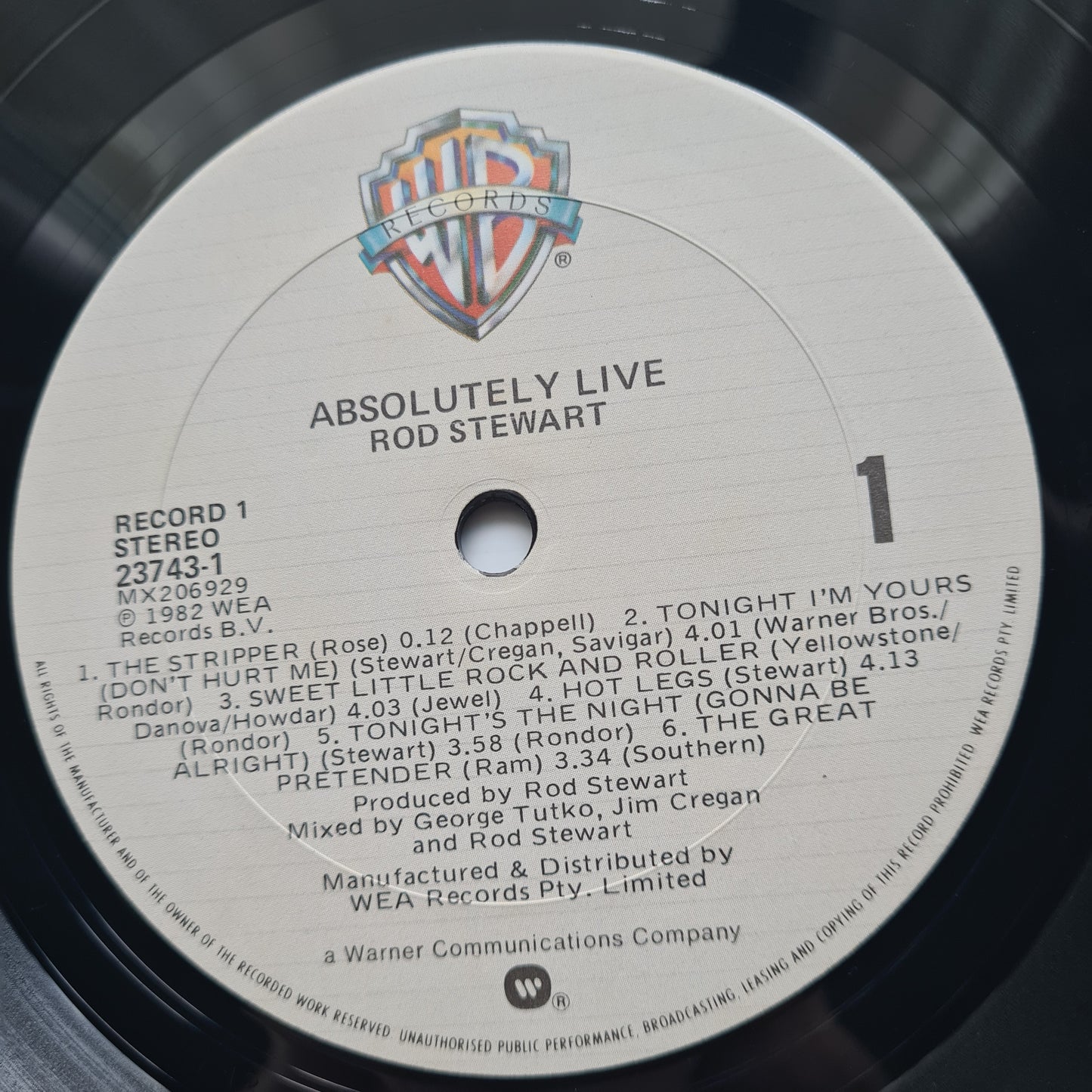 Rod Stewart – Absolutely Live - 1982 (Gatefold) - Vinyl Record 2LP - Sound Hound Records