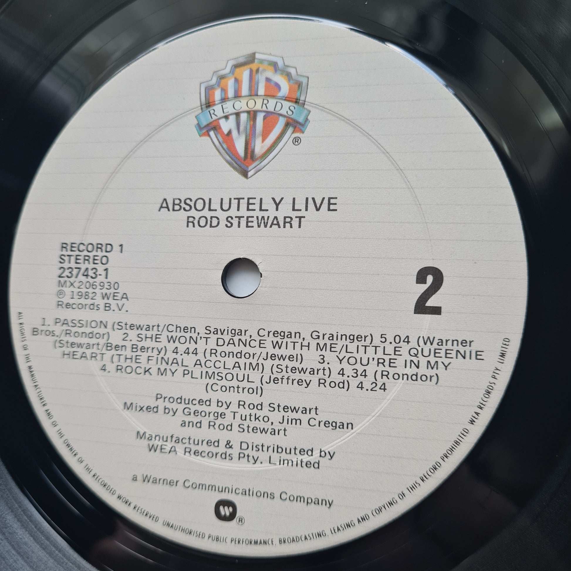 Rod Stewart – Absolutely Live - 1982 (Gatefold) - Vinyl Record 2LP - Sound Hound Records