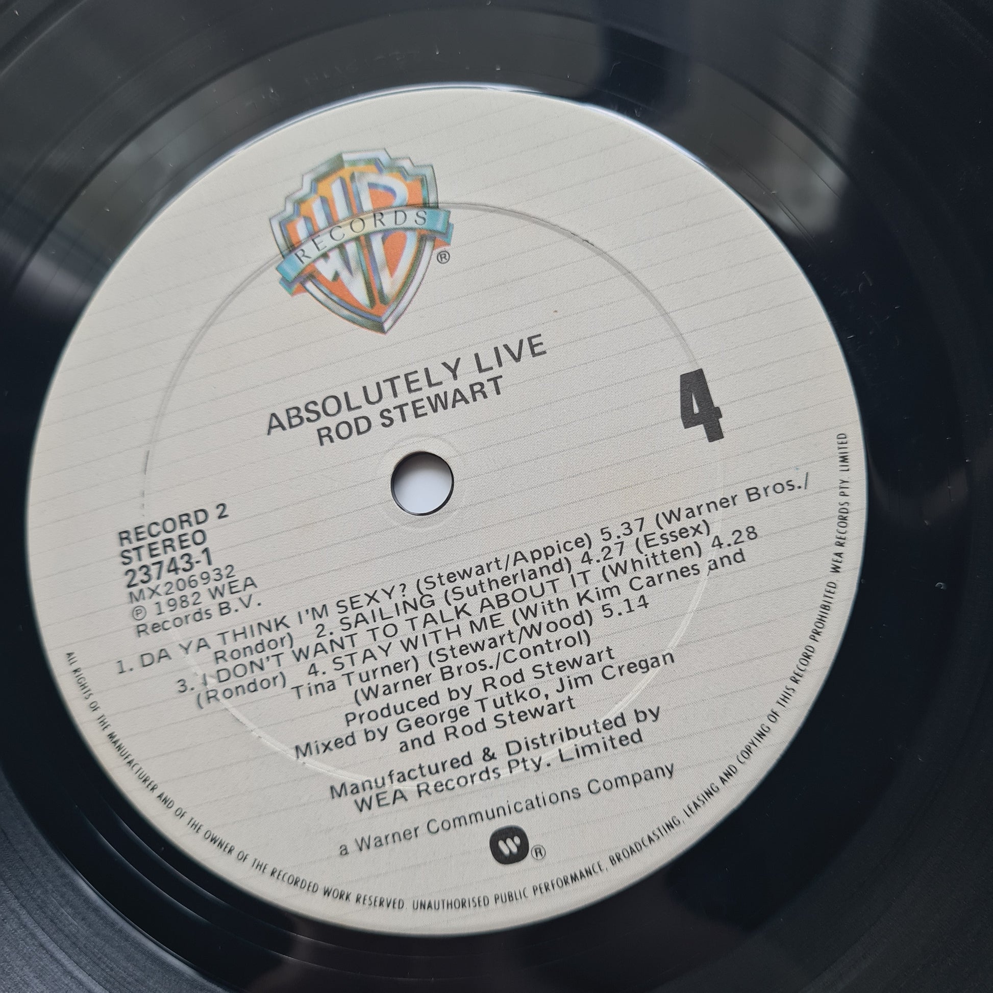 Rod Stewart – Absolutely Live - 1982 (Gatefold) - Vinyl Record 2LP - Sound Hound Records