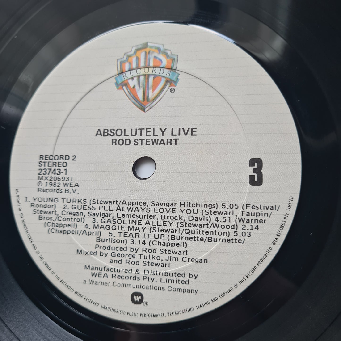 Rod Stewart – Absolutely Live - 1982 (Gatefold) - Vinyl Record 2LP - Sound Hound Records