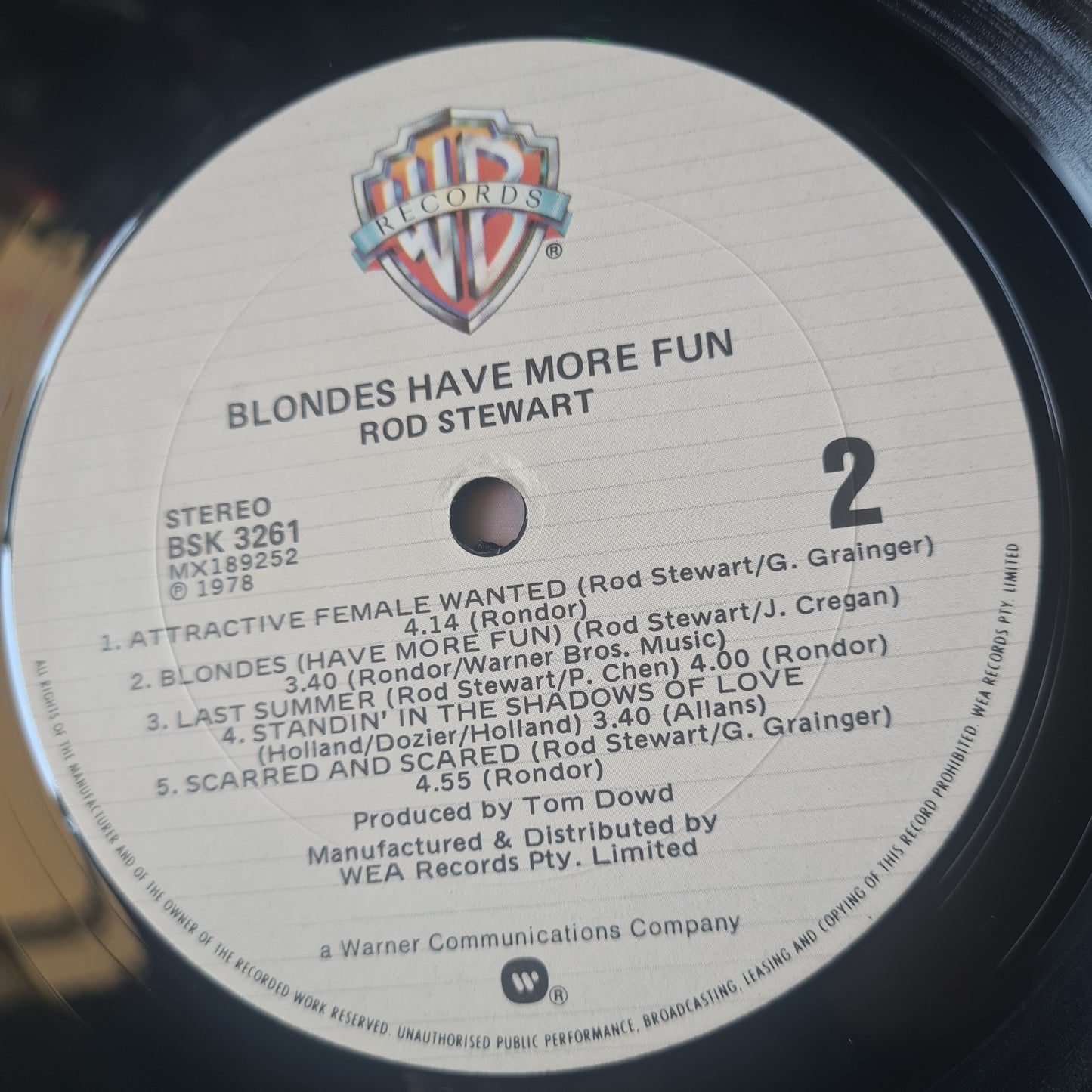 Rod Stewart – Blondes Have More Fun- 1978 (Gatefold) - Vinyl Record LP - Sound Hound Records
