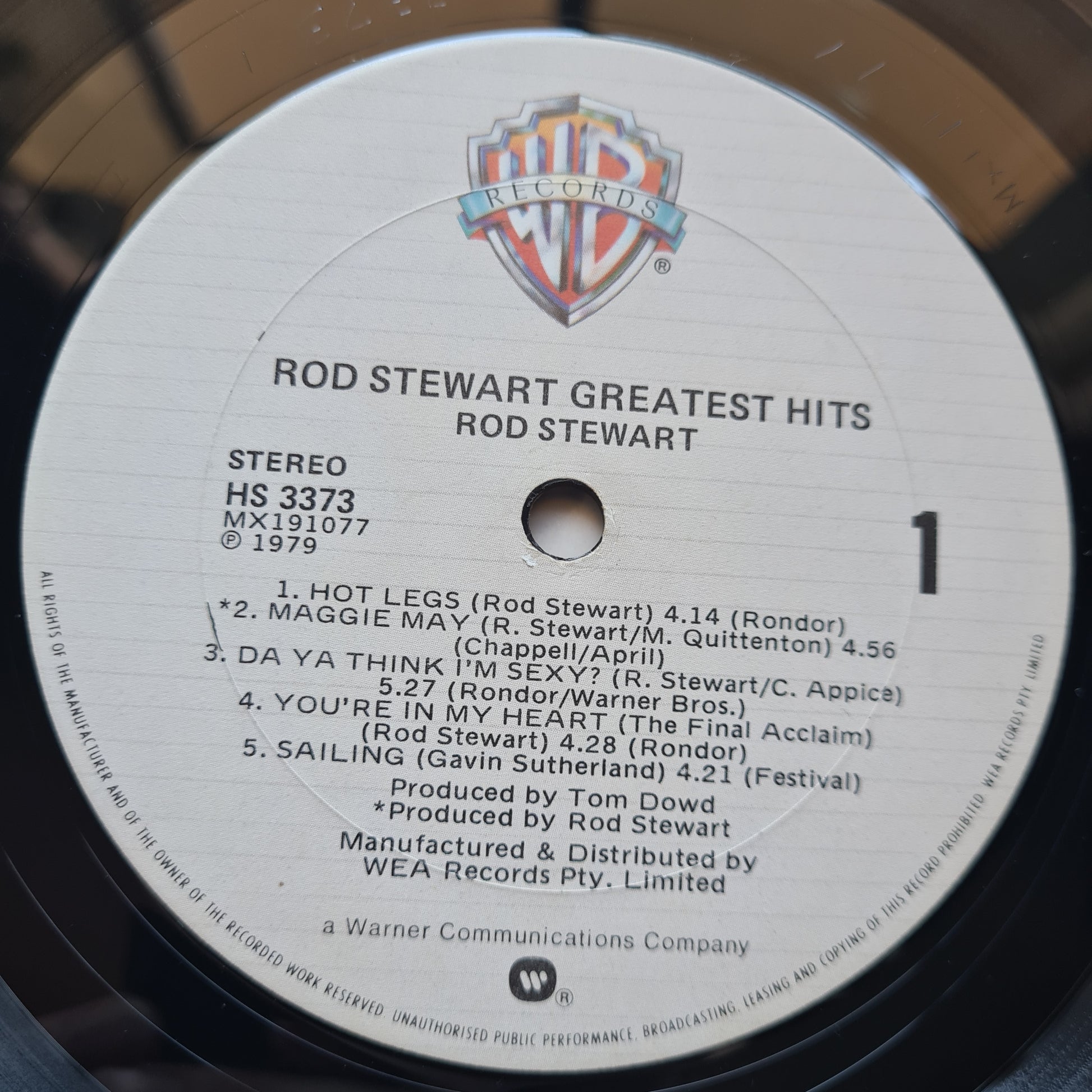 Rod Stewart – Greatest Hits - 1979- Vinyl Record LP - Sound Hound Records