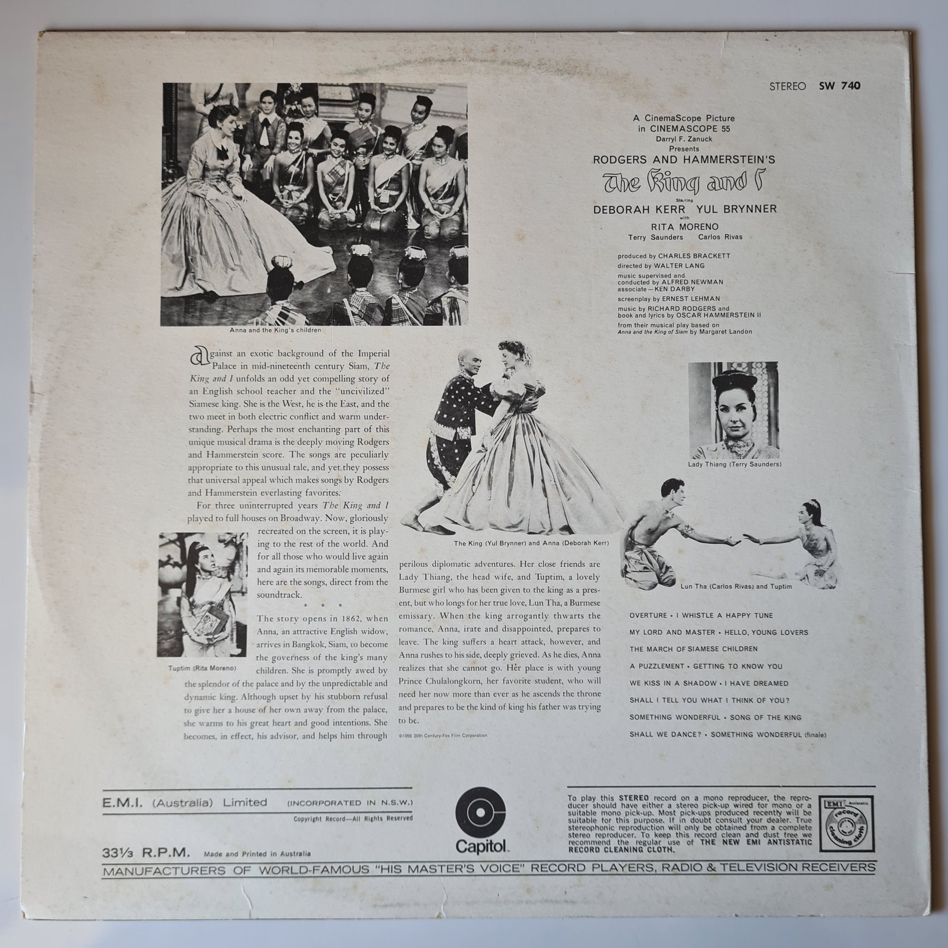 Rodgers And Hammerstein - The King & I - 1956 (Australian Pressing) - Vinyl Record LP (near mint) - Sound Hound Records