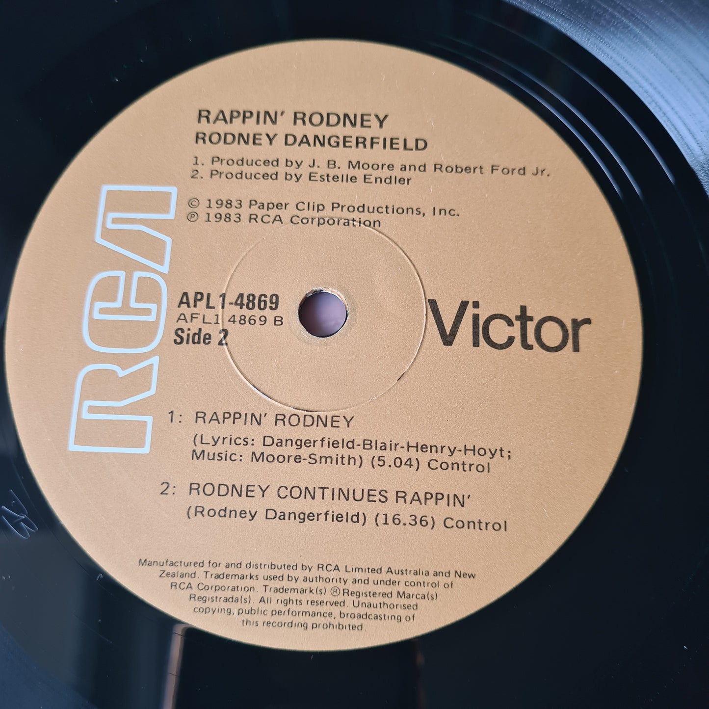 Rodney Dangerfield – Rappin' Rodney - 1984 - Vinyl Record LP - Sound Hound Records