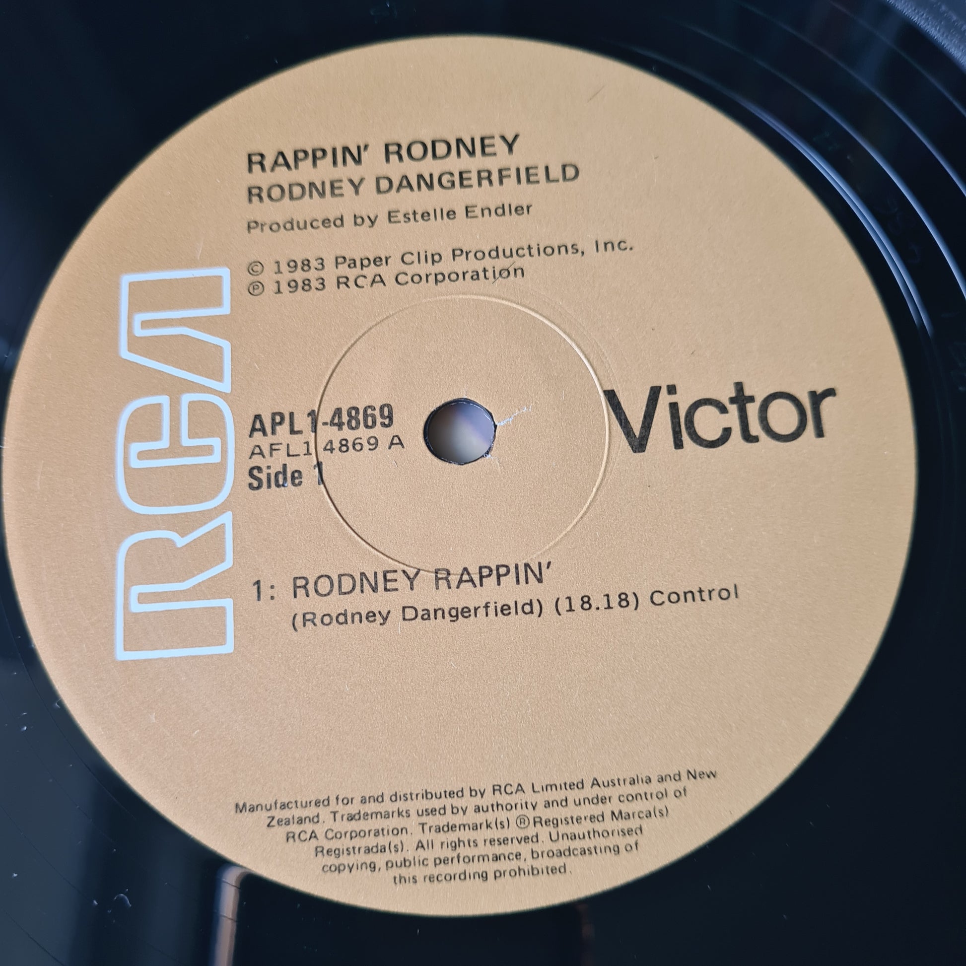 Rodney Dangerfield – Rappin' Rodney - 1984 - Vinyl Record LP - Sound Hound Records