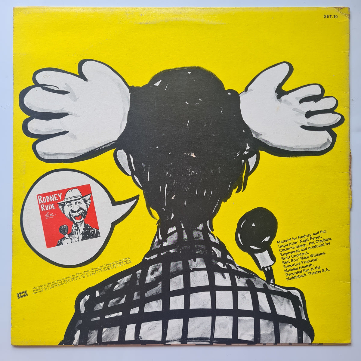 Rodney Rude – I Got More - 1985 - Vinyl Record LP (Australian Comedy) - Sound Hound Records