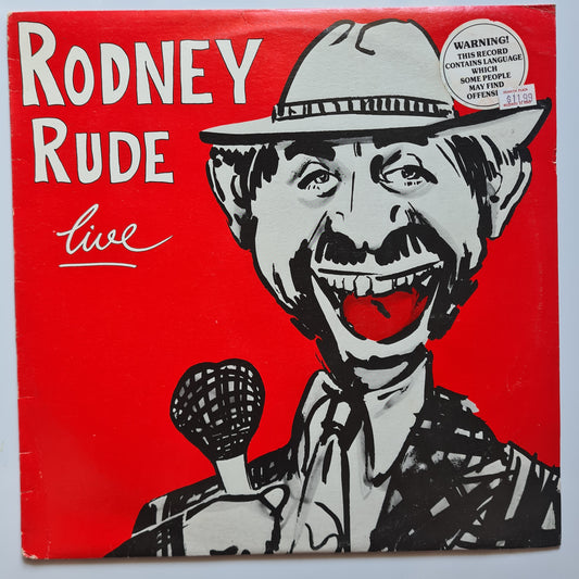 Rodney Rude – Live - 1984 - Vinyl Record LP (Australian Comedy) - Sound Hound Records