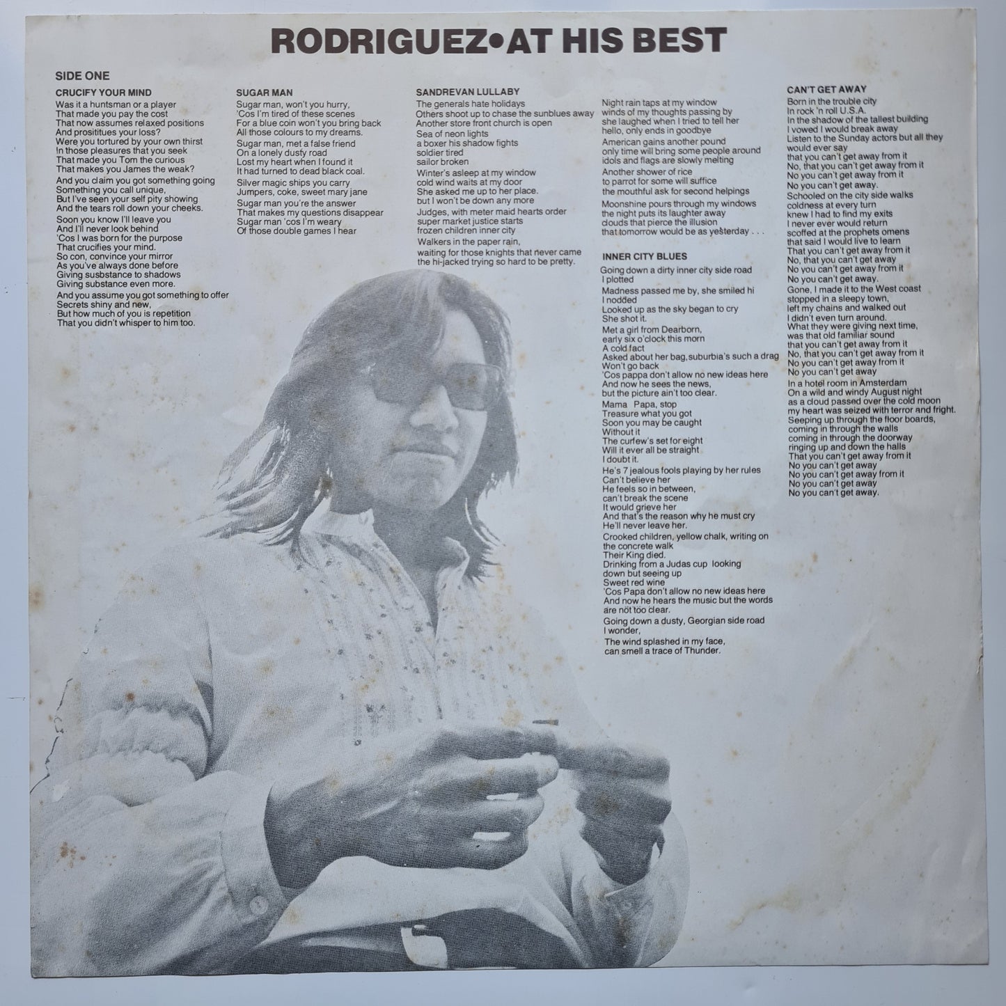 Rodriguez – At His Best - 1977 (Australian Pressing) - Vinyl Record LP (see description) - Sound Hound Records