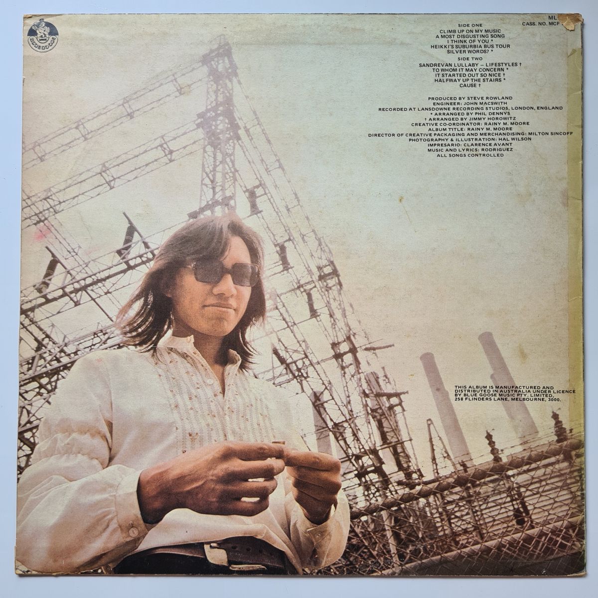 Rodriguez – Coming From Reality - 1979 (Australian Pressing) - Vinyl Record LP