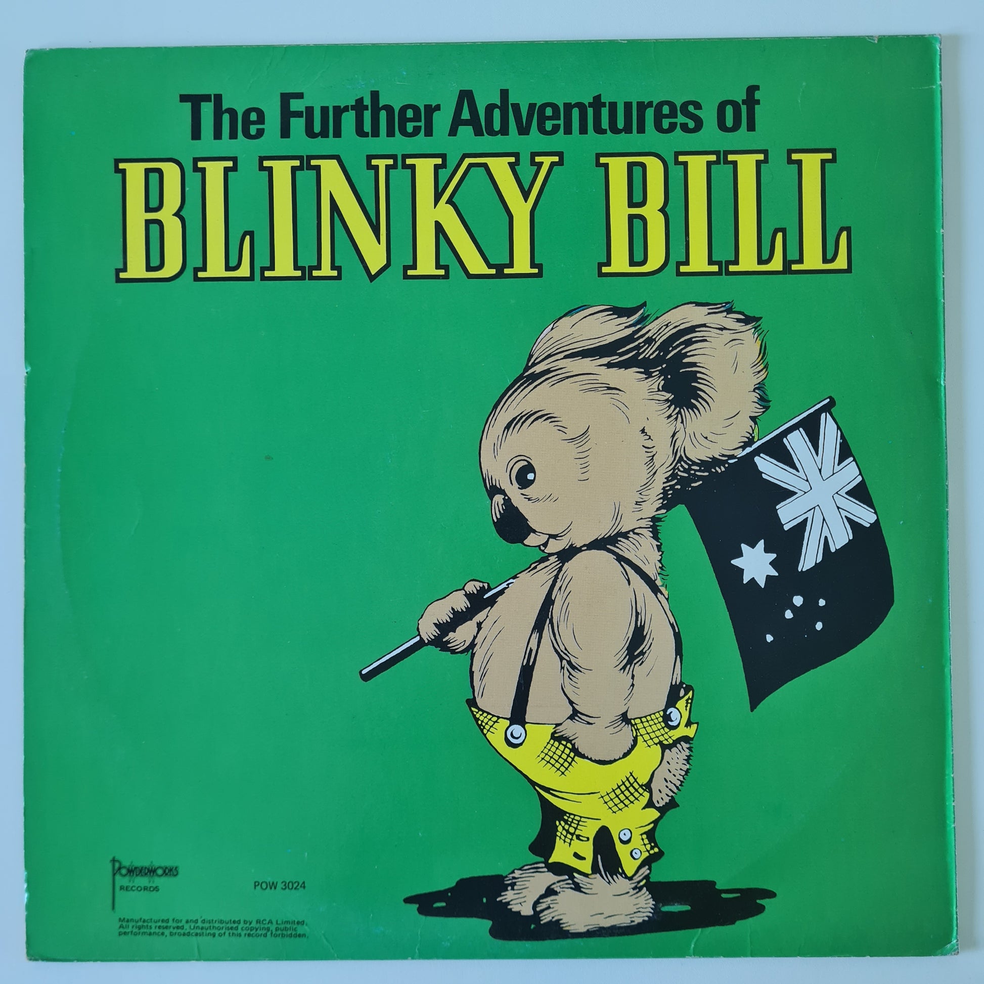 Ross Higgins – The Further Adventures Of Blinky Bill - 1977 (1983 Reissue) - Vinyl Record LP - Sound Hound Records