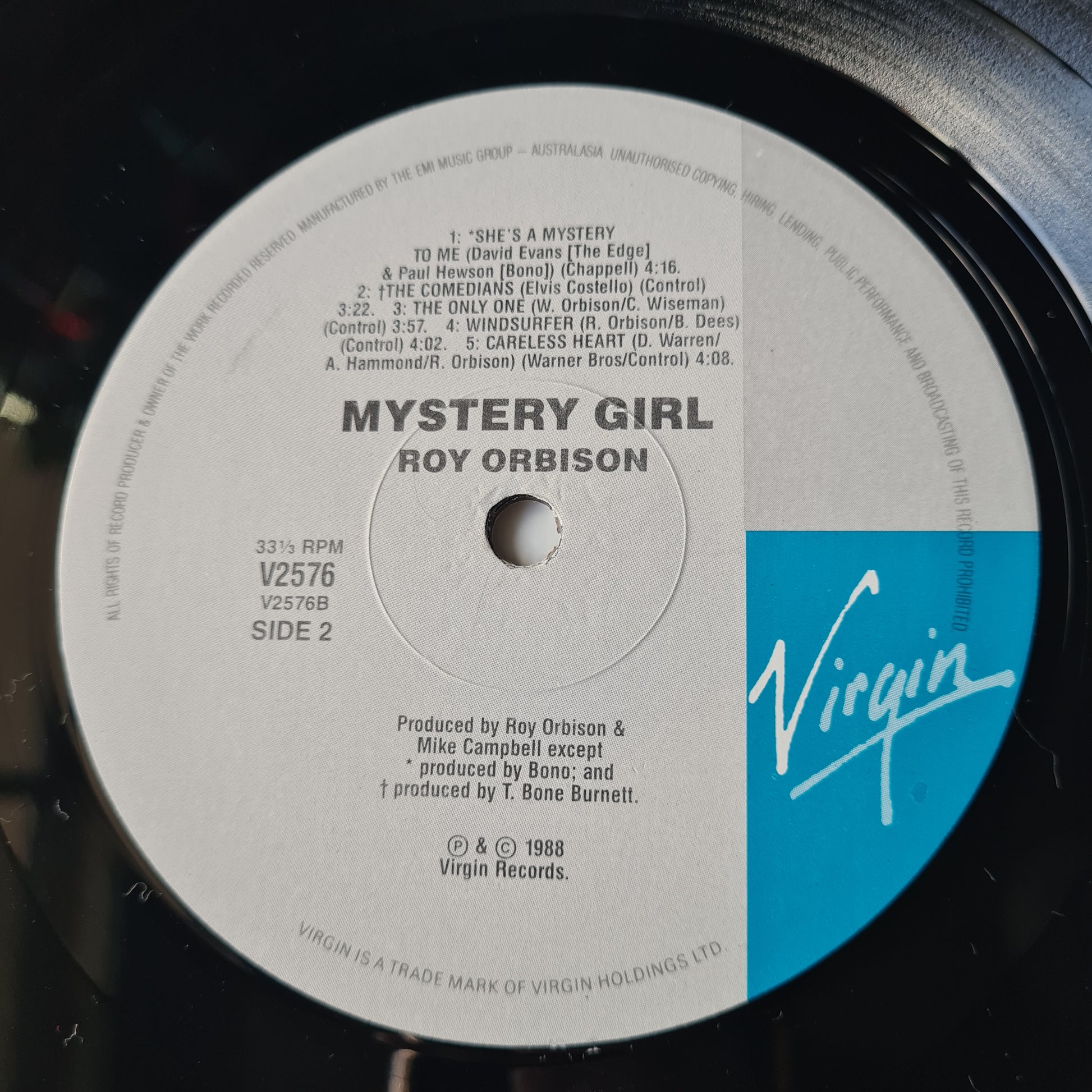 Roy Orbison – Mystery Girl - 1989 (Limited Edition with 12" Single w/ K.D Lang)  - Vinyl Record LP - Sound Hound Records