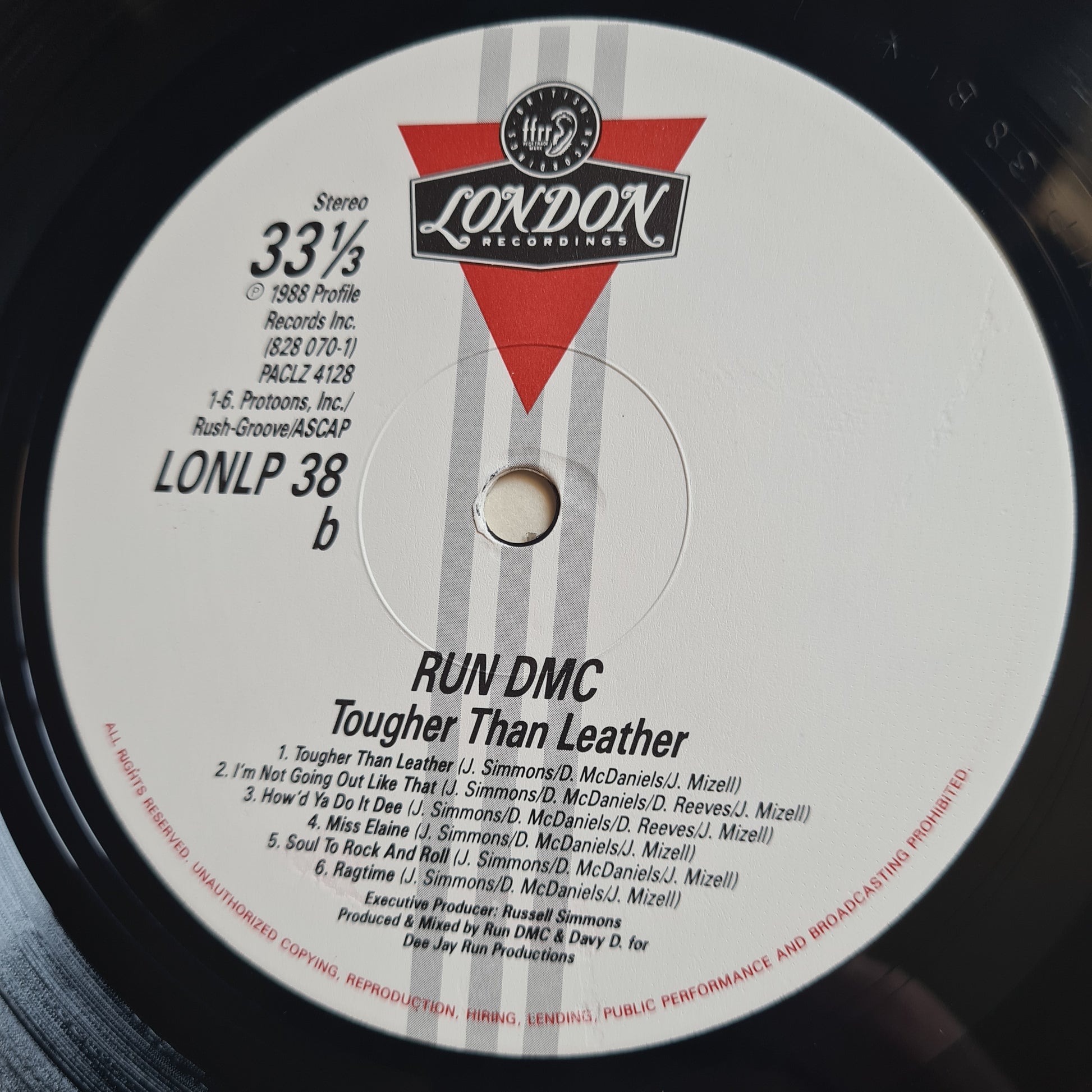Run DMC – Tougher Than Leather - 1988 - Vinyl Record LP (near mint) - Sound Hound Records