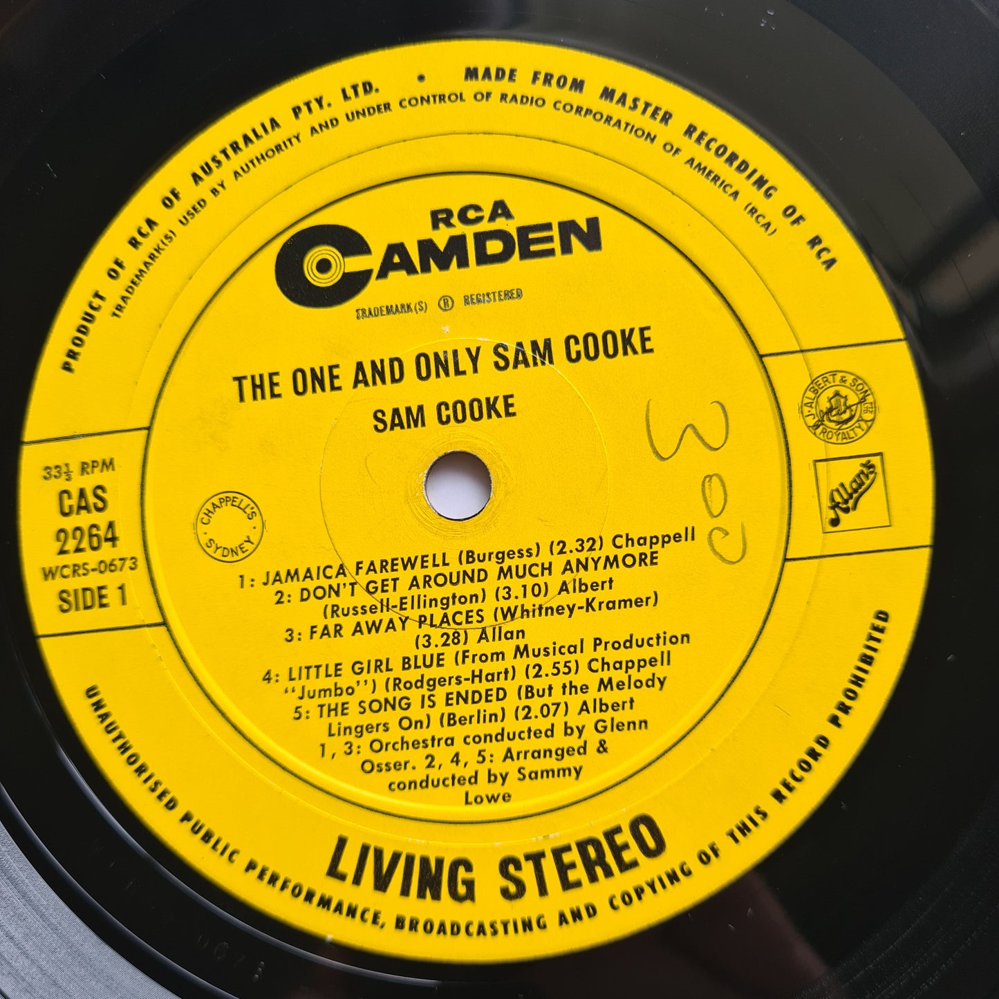 Sam Cooke – The One And Only Sam Cooke - 1969 - Vinyl Record LP - Sound Hound Records