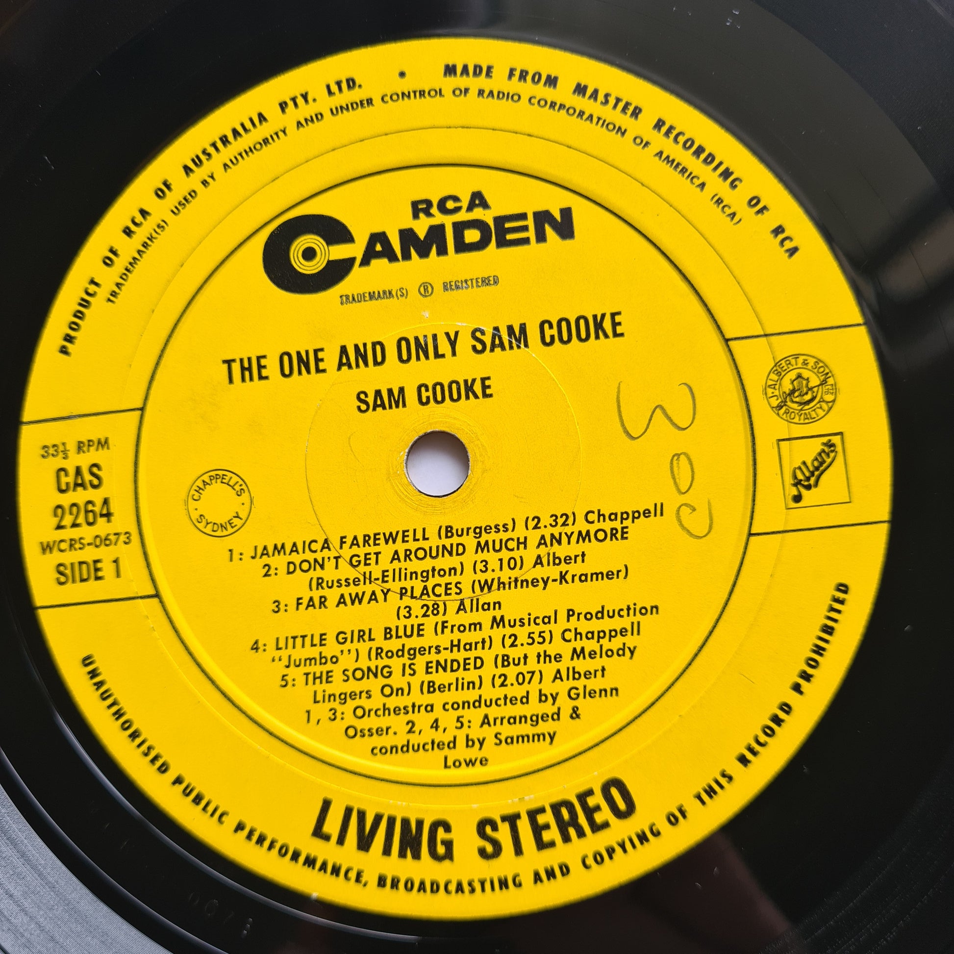 Sam Cooke – The One And Only Sam Cooke - 1969 - Vinyl Record LP - Sound Hound Records