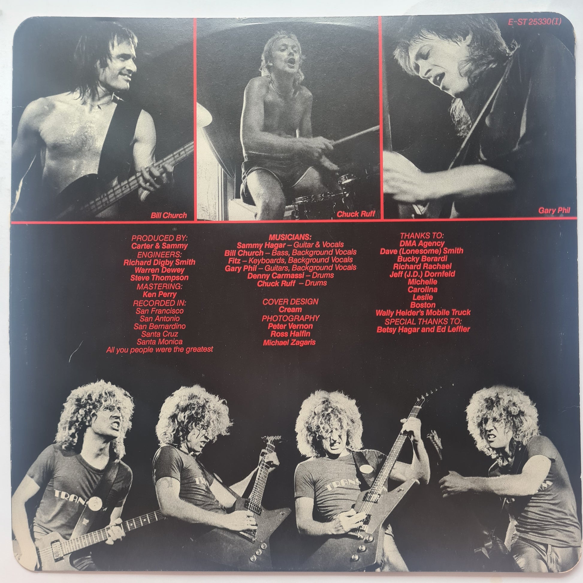 Sammy Hagar (Van Halen) – Loud And Clear - 1979 (UK Pressing) - Vinyl Record LP - Sound Hound Records