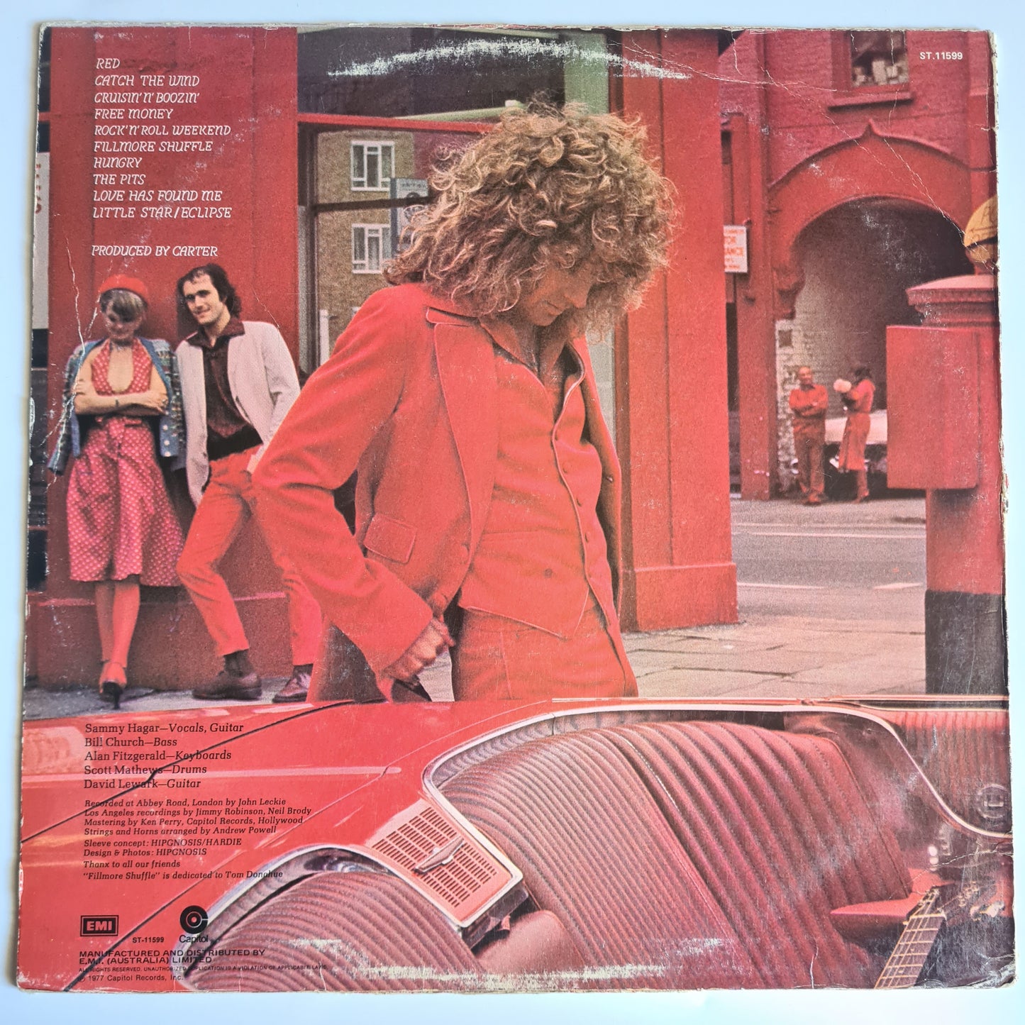 Sammy Hagar (Van Halen) – Sammy Hagar- 1977 - Vinyl Record LP - Sound Hound Records