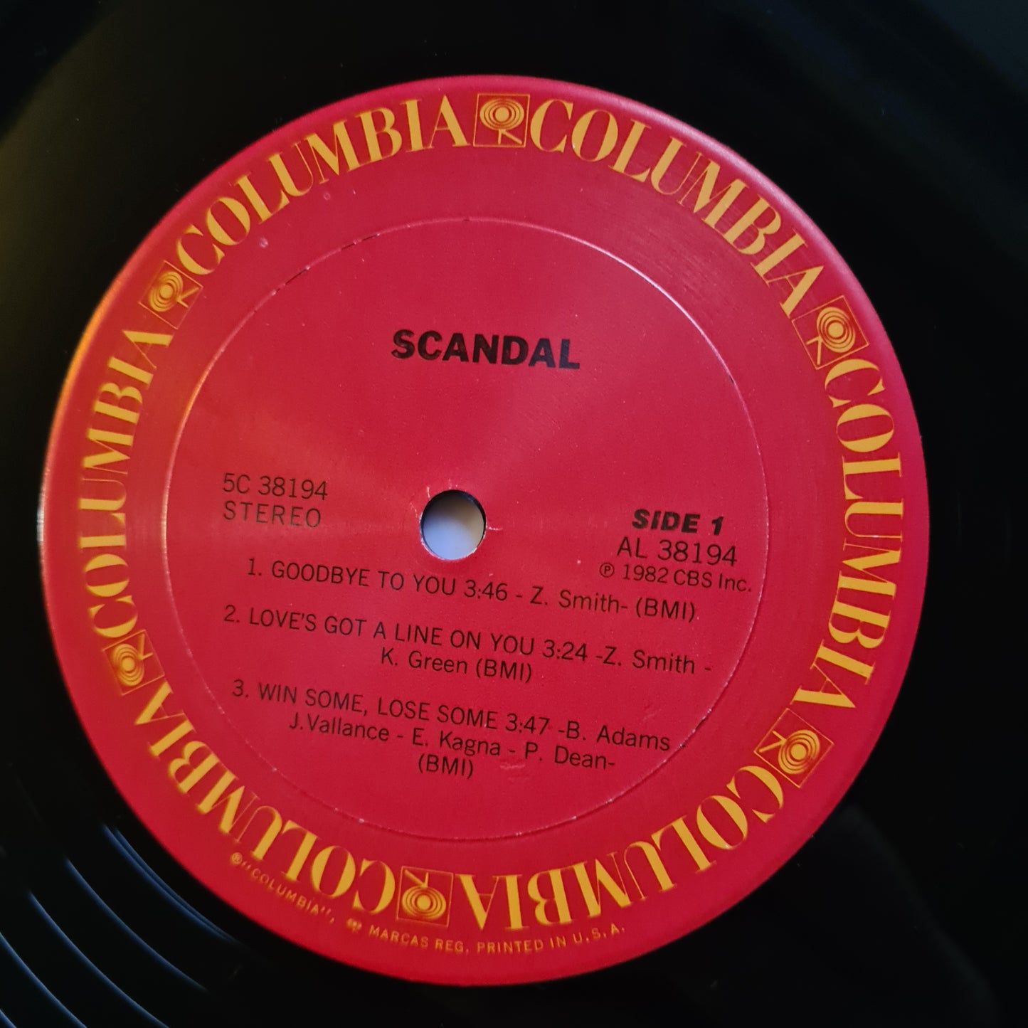 Scandal – Scandal- 1982 - Vinyl Record LP - Sound Hound Records