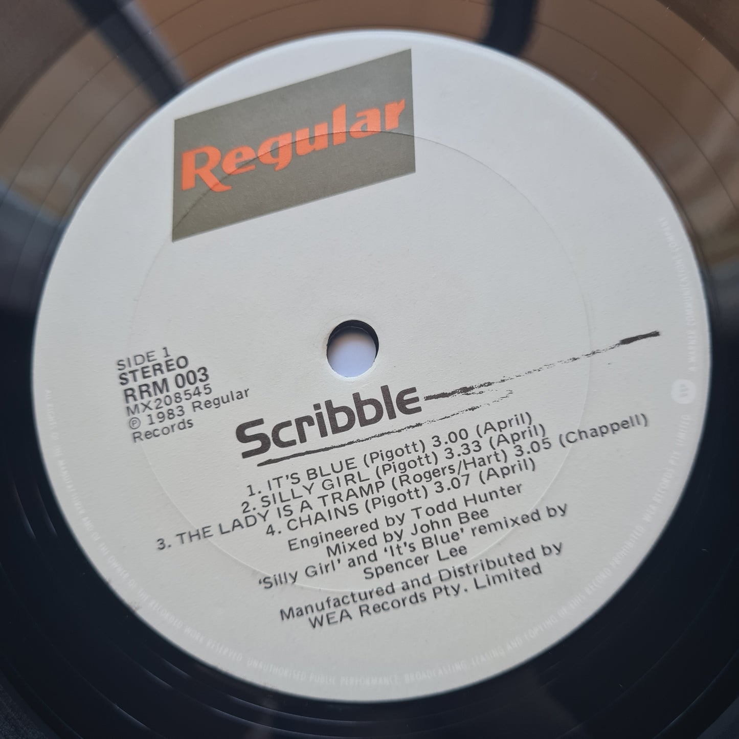 Scribble – Scribble - 1983 - Vinyl Record LP - Sound Hound Records