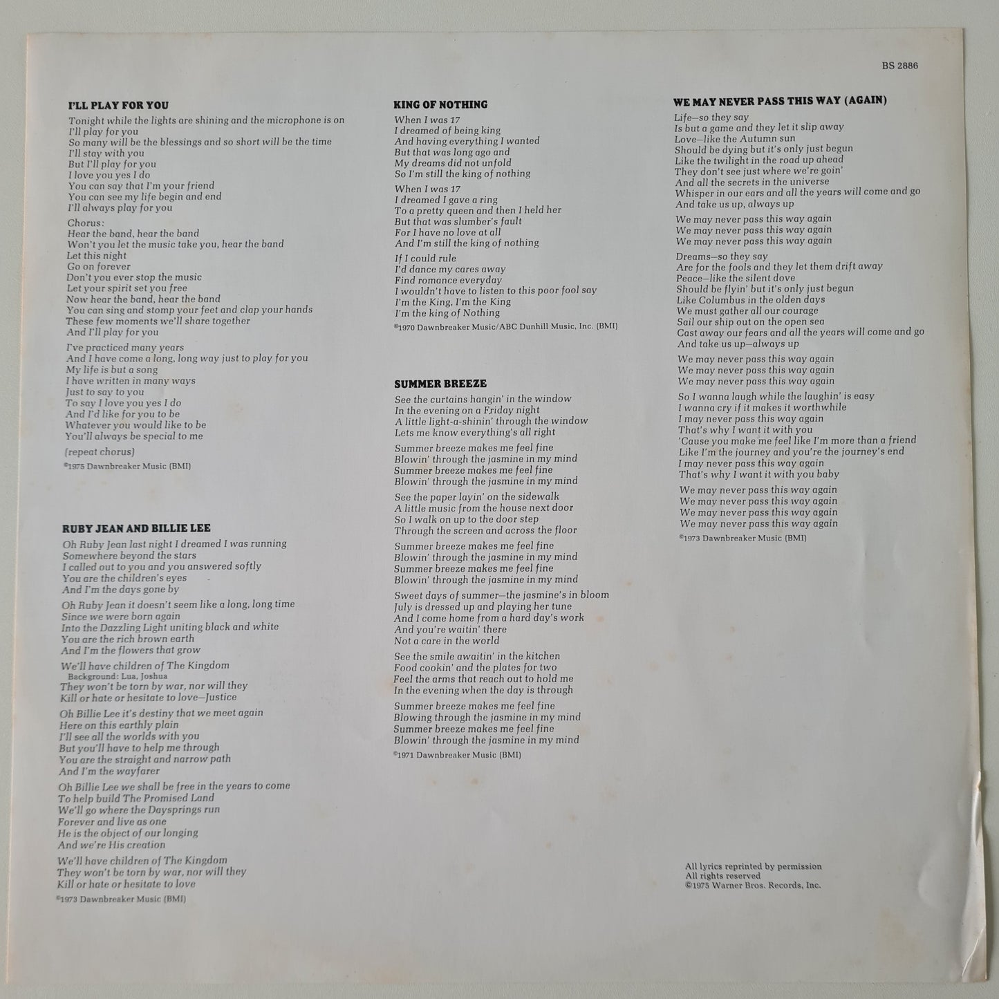 Seals & Crofts – Greatest Hits - 1975 - Vinyl Record LP - Sound Hound Records
