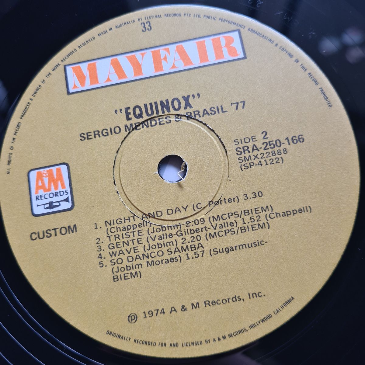Sergio Mendes & Brasil '77 – Equinox - 1974 - Vinyl Record LP 🇧🇷