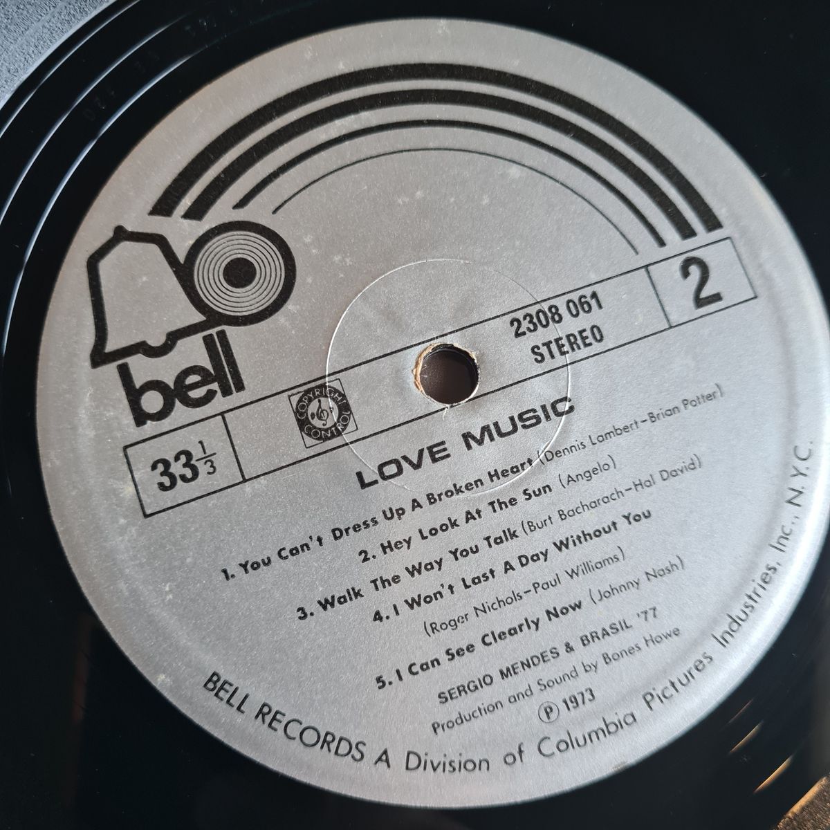Sergio Mendes & Brasil '77 – Love Music - 1973 - Vinyl Record LP 🇧🇷