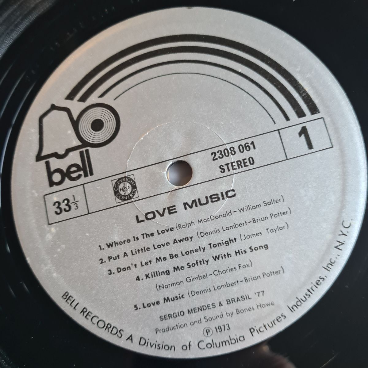 Sergio Mendes & Brasil '77 – Love Music - 1973 - Vinyl Record LP 🇧🇷