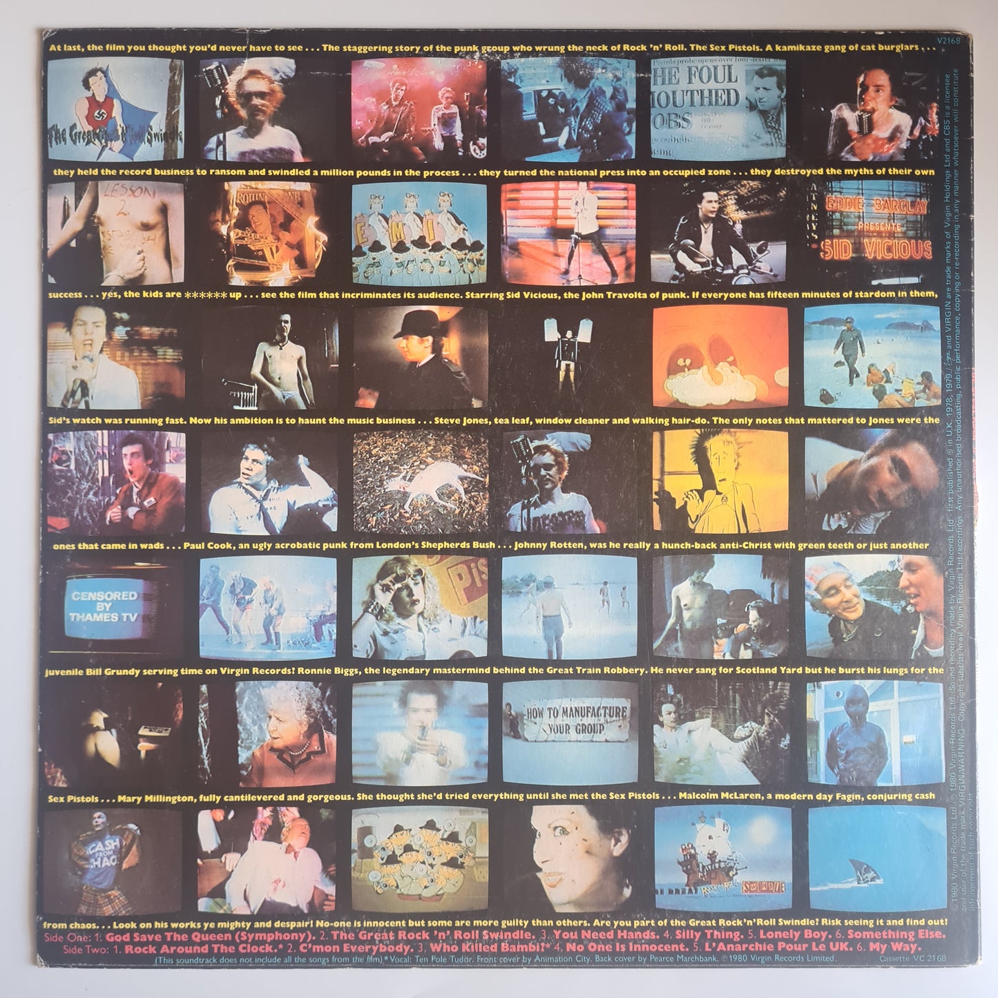 Sex Pistols – The Great Rock 'N' Roll Swindle - 1980 - Vinyl Record LP - Sound Hound Records